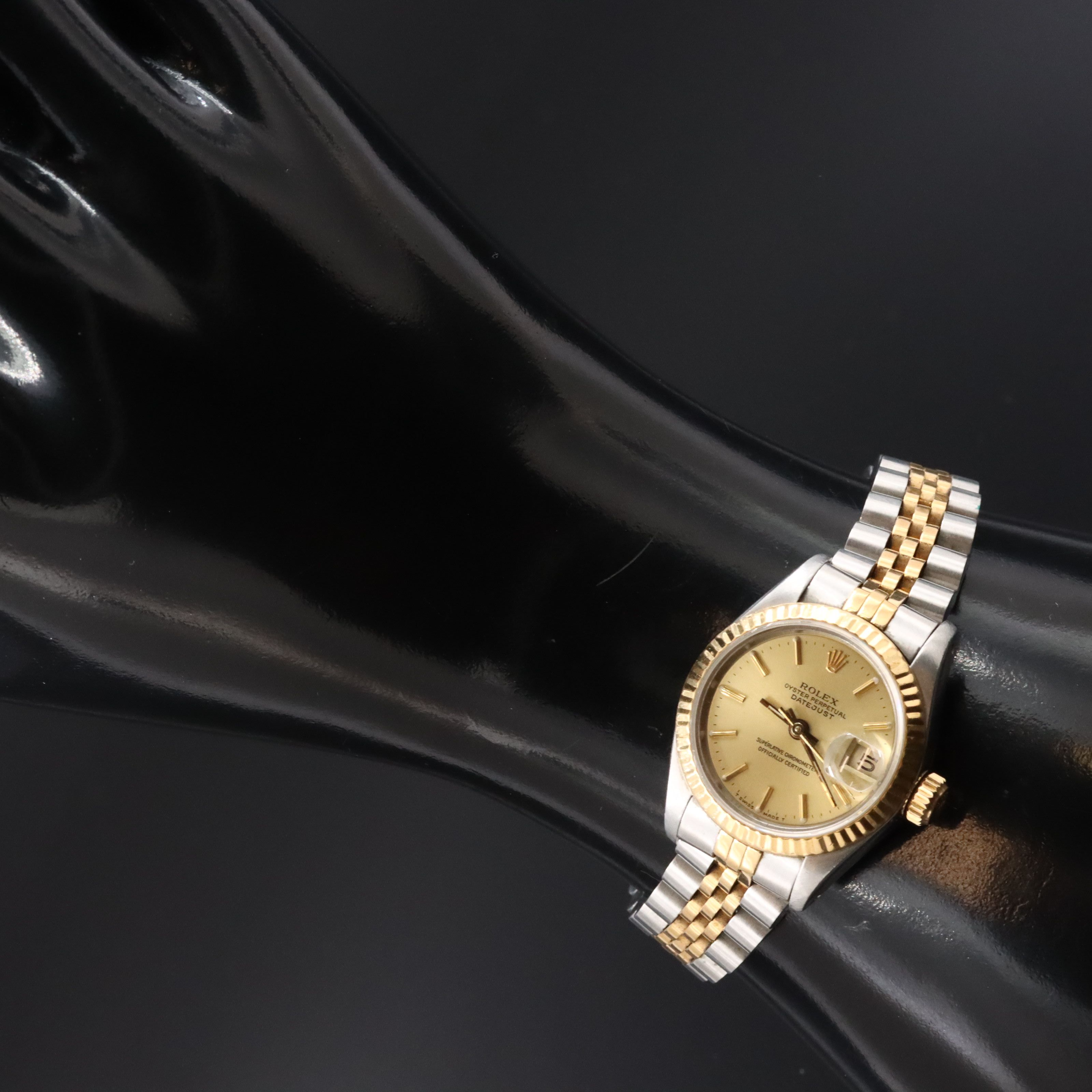 1986 Rolex Oyster Perpetual Datejust 18K & Steel 69173 Watch