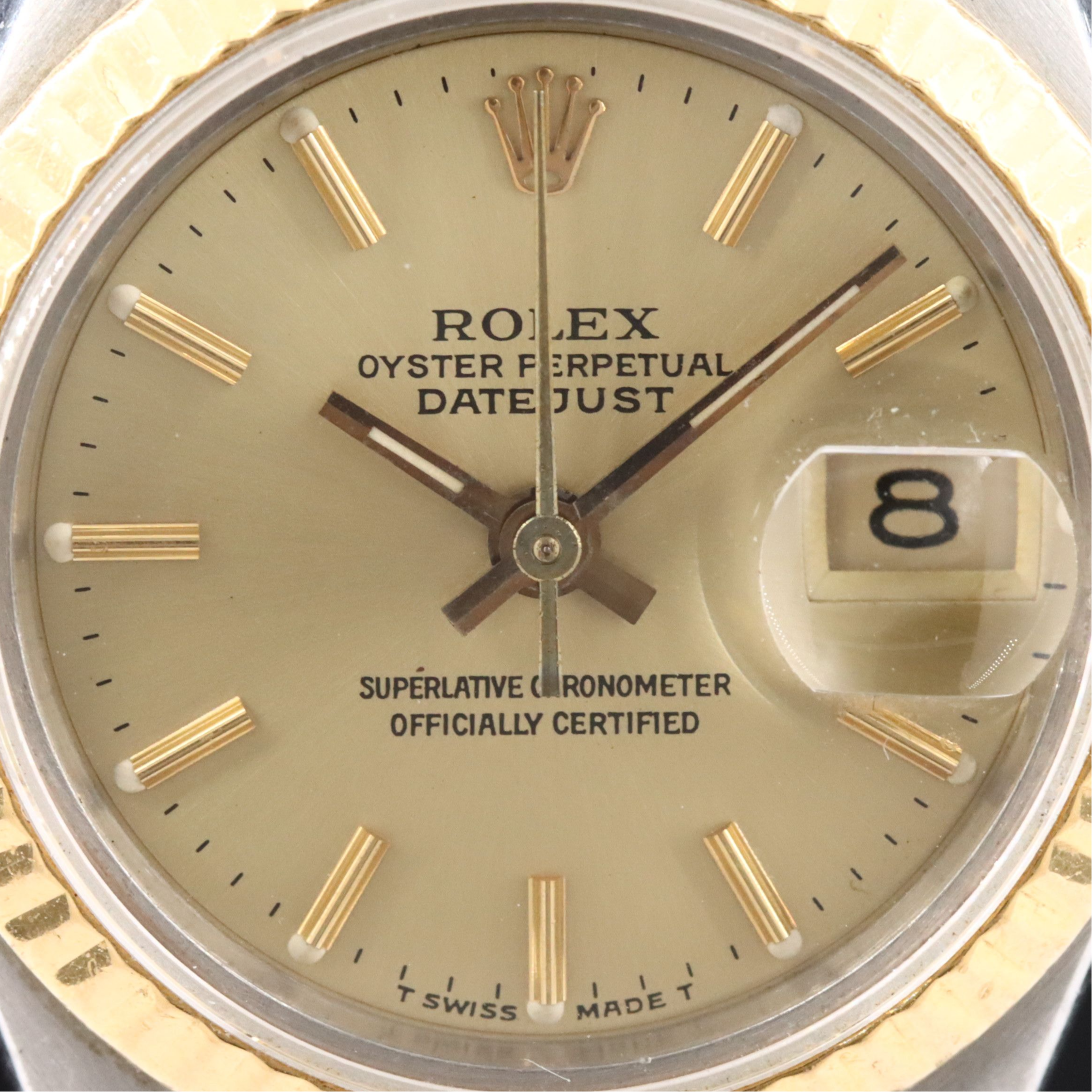 1986 Rolex Oyster Perpetual Datejust 18K & Steel 69173 Watch