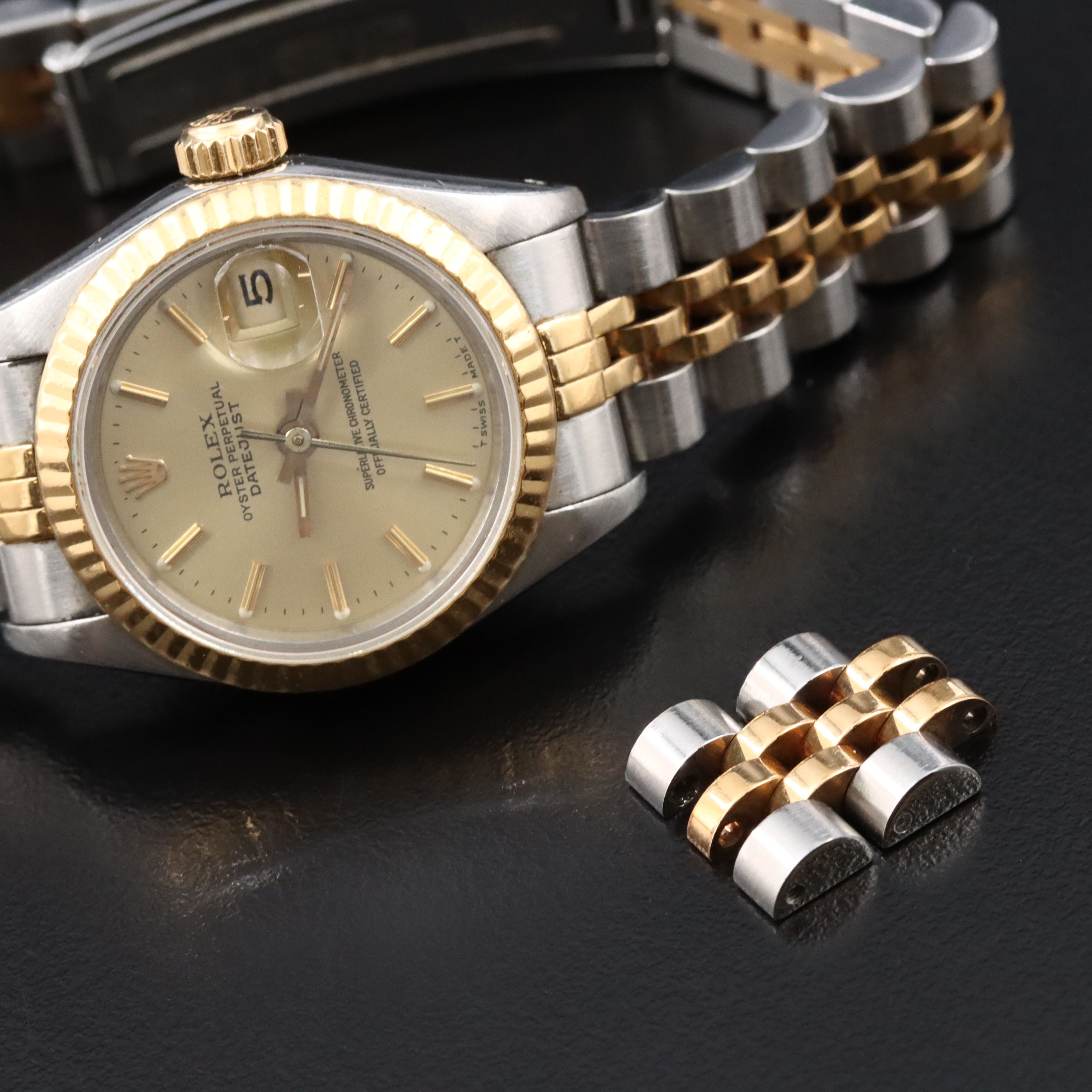 1986 Rolex Oyster Perpetual Datejust 18K & Steel 69173 Watch