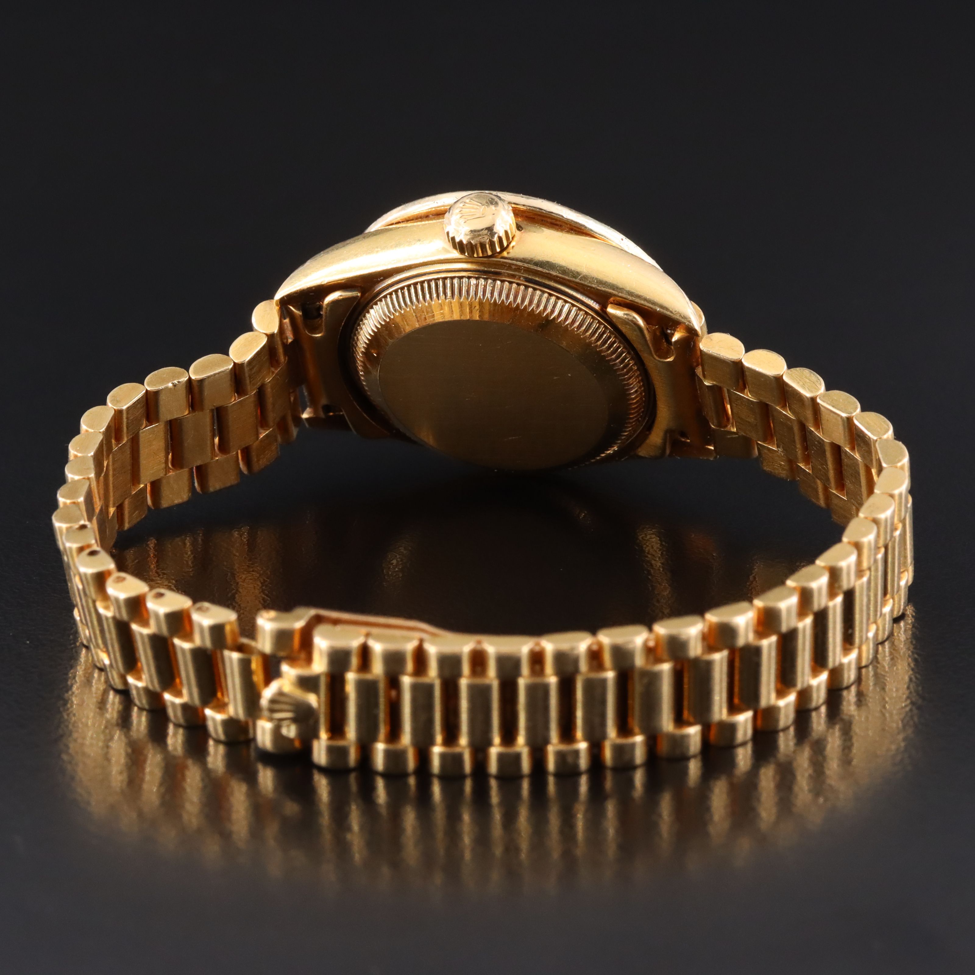 1999 Rolex Custom 1.02ctw. Diamond Dial & Bezel 18K Datejust Watch