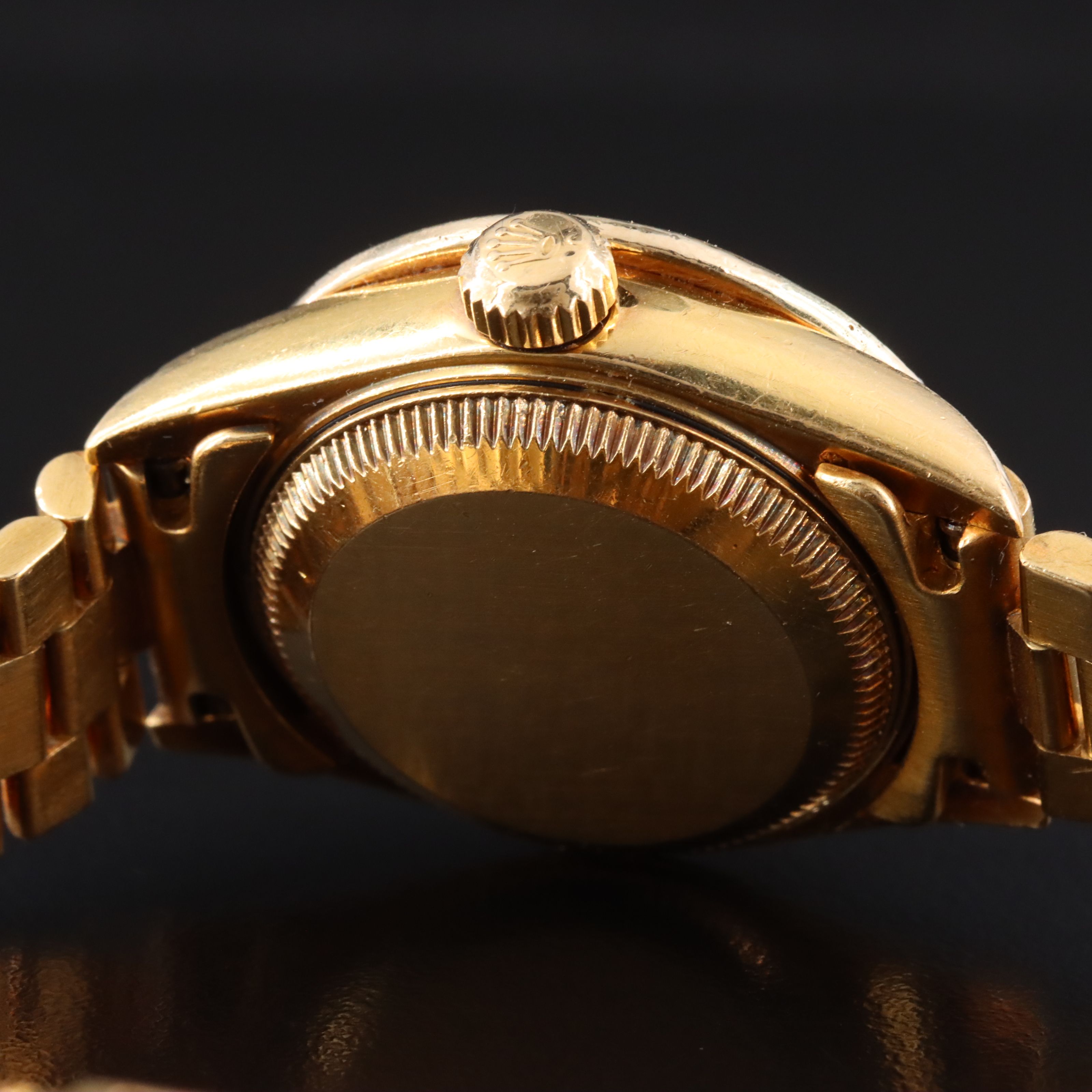 1999 Rolex Custom 1.02ctw. Diamond Dial & Bezel 18K Datejust Watch