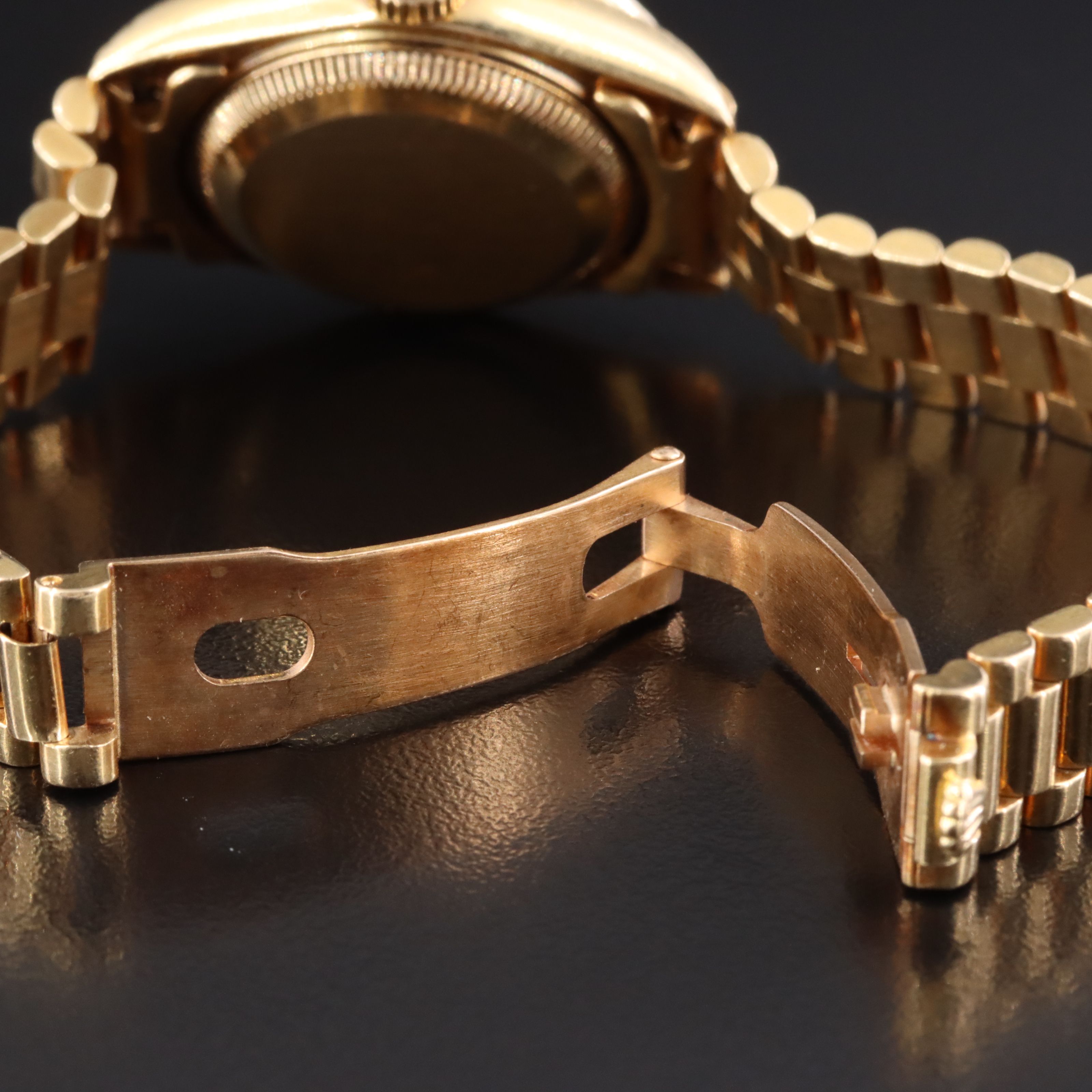 1999 Rolex Custom 1.02ctw. Diamond Dial & Bezel 18K Datejust Watch