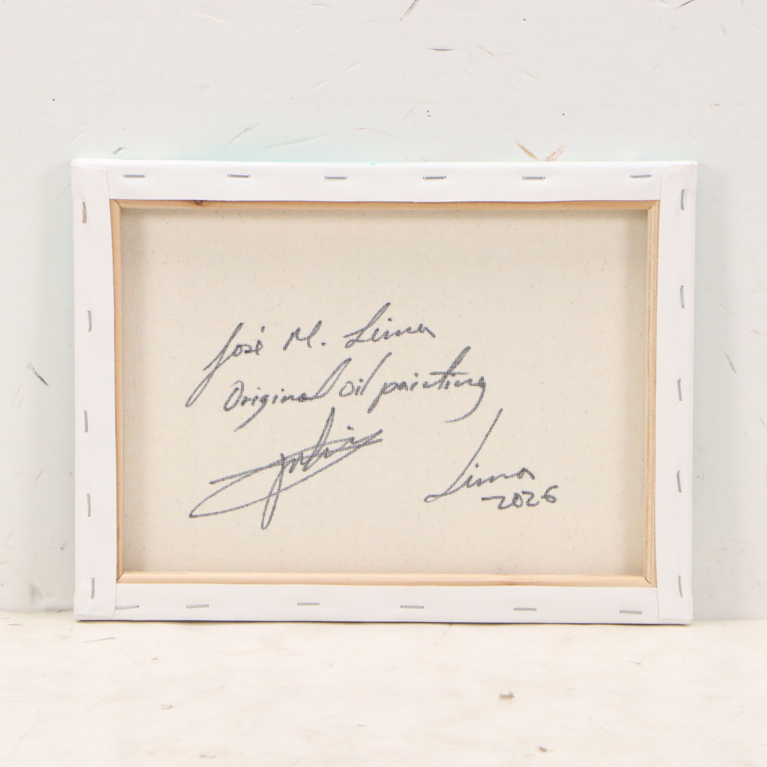 José M. Lima Floral Still Life Oil Painting, 2026