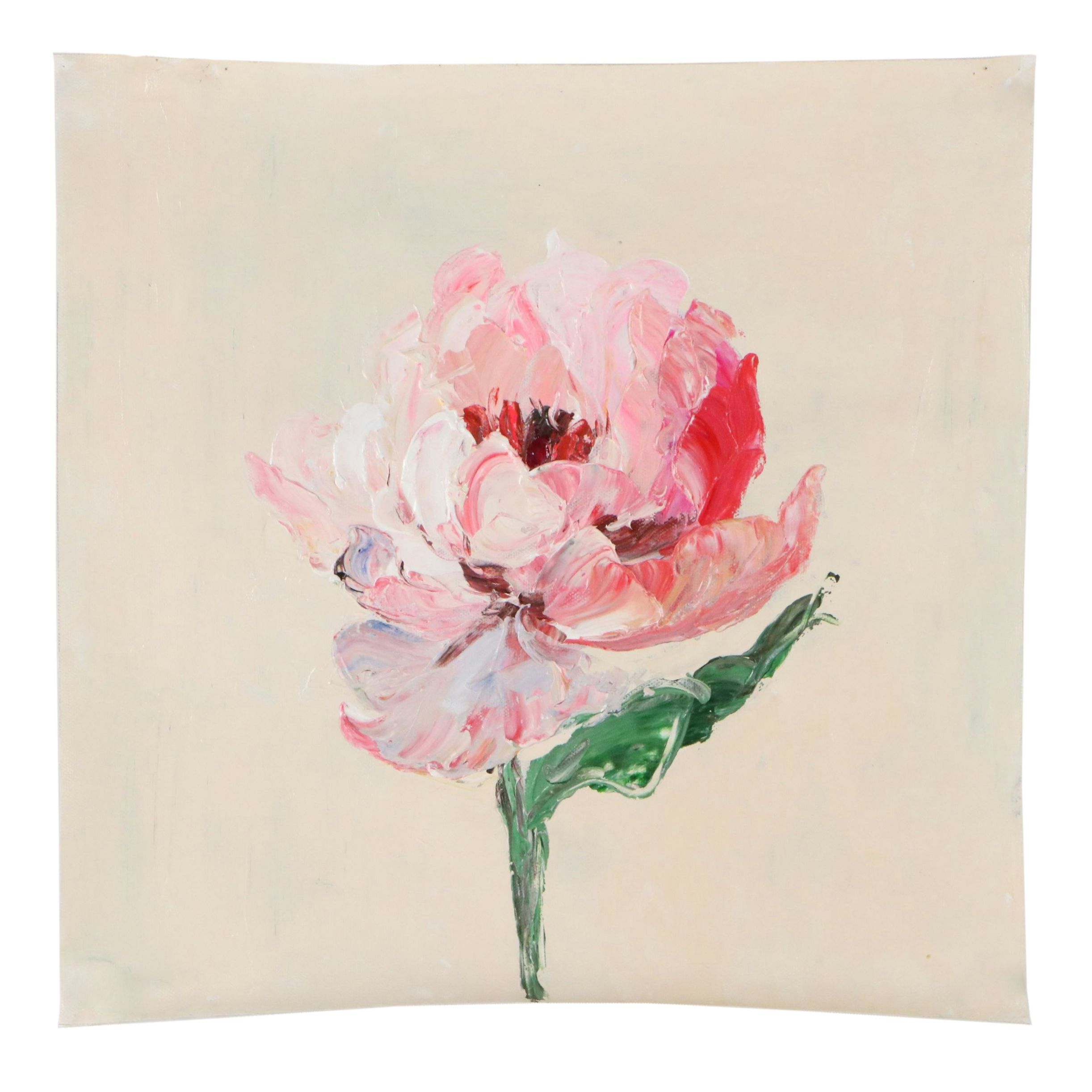 Ping Abstract Floral Landscape Oil Painting, 21st Century