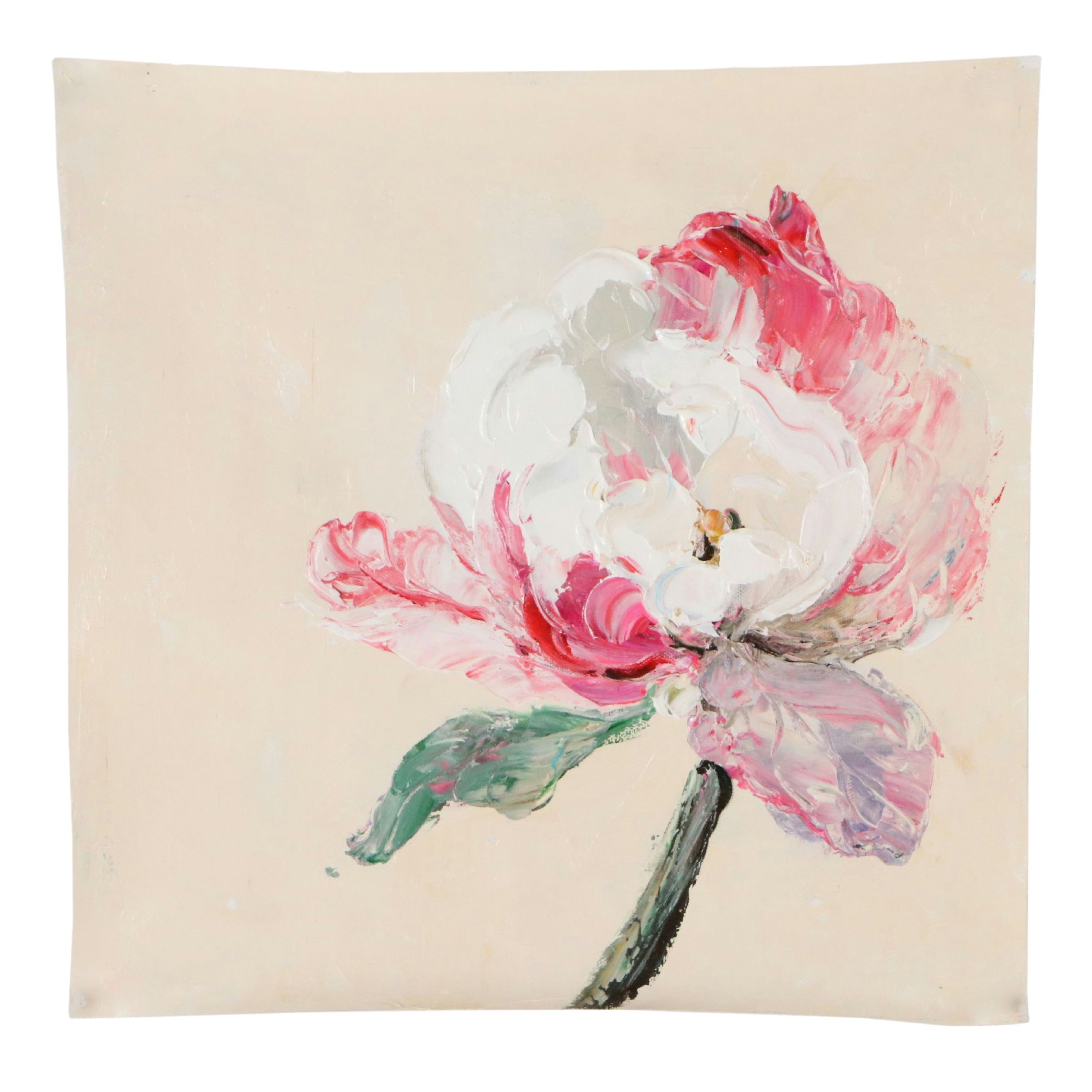 Ping Abstract Floral Landscape Oil Painting, 21st Century