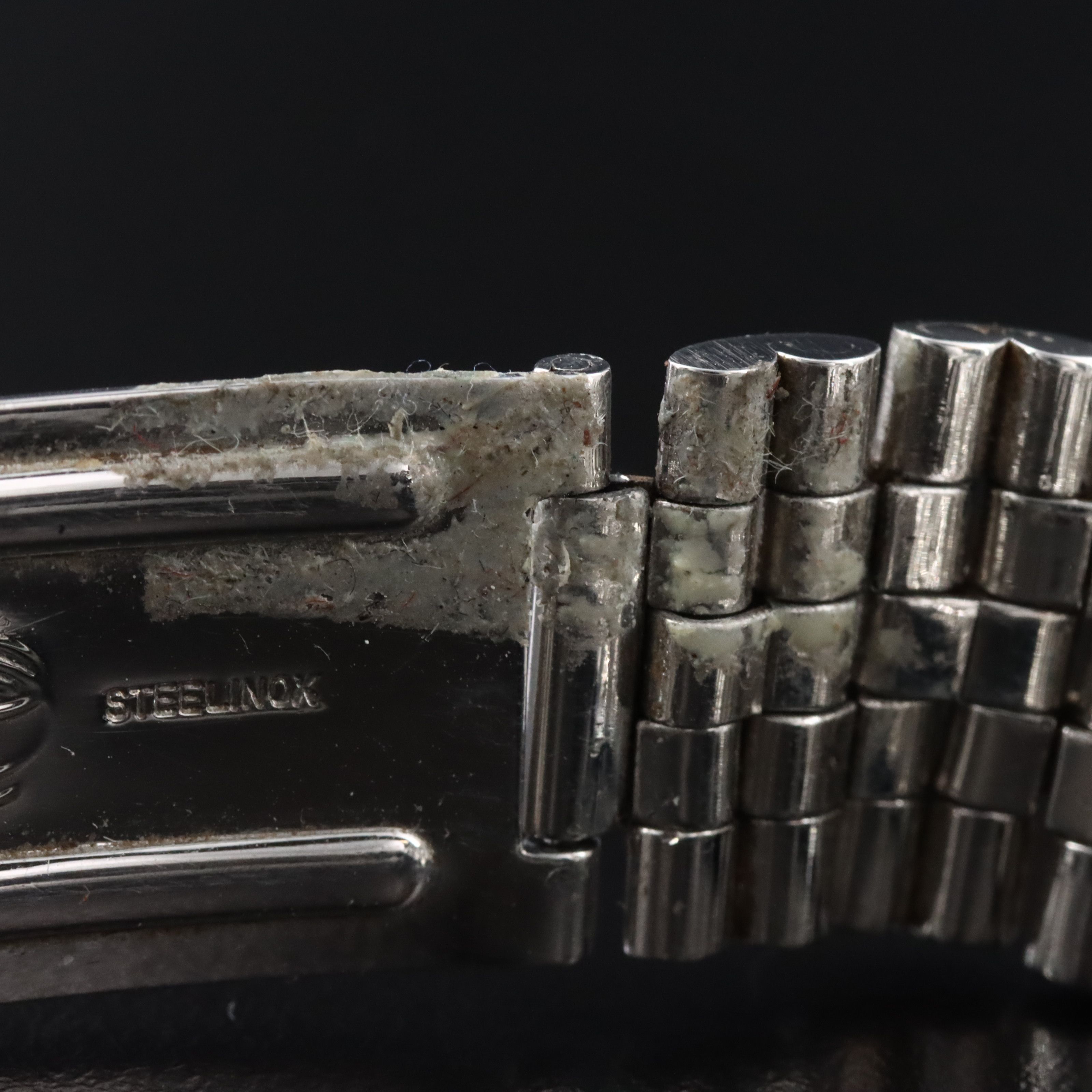 1961 Rolex Oyster Perpetual Engine Turned Bezel Stainless Steel Datejust Watch