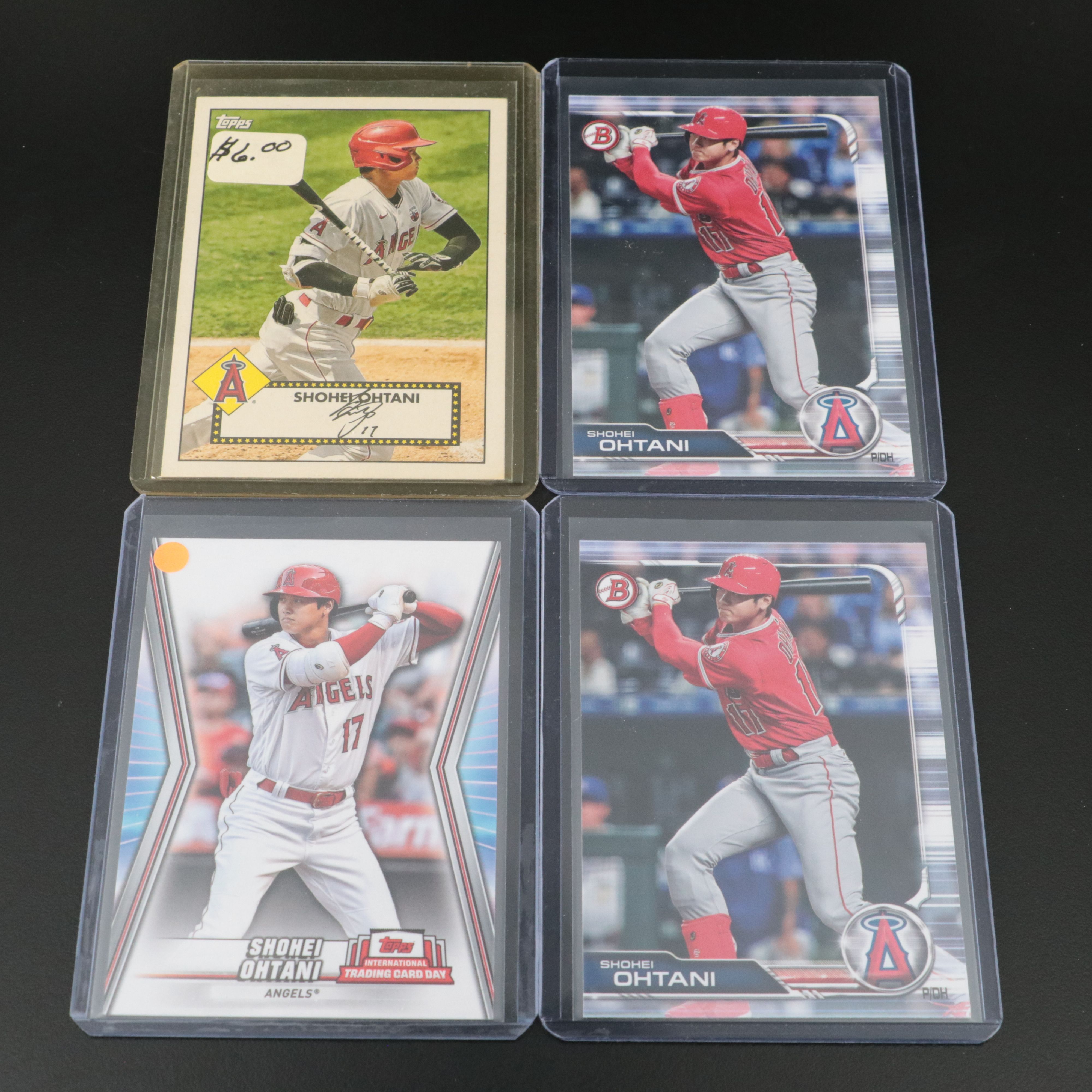 Twenty Shohei Ohtani Baseball Cards
