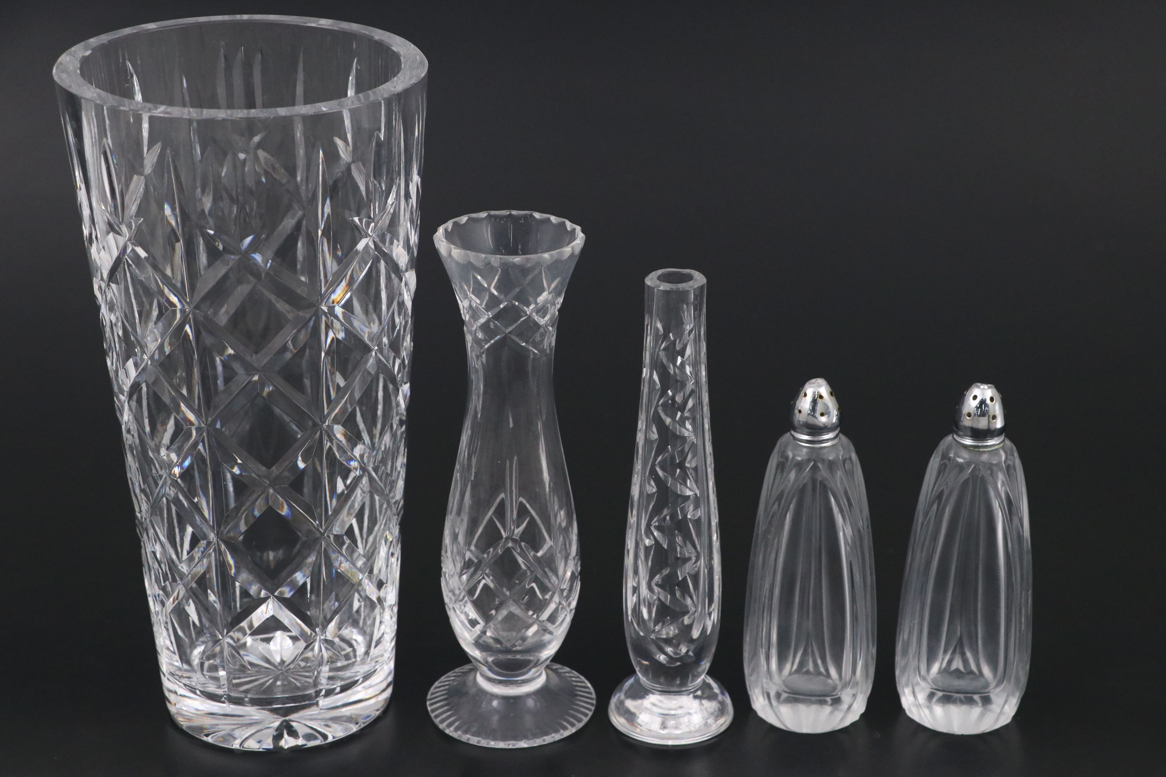 Baccarat "Bretagne" Sugar Bowl with Waterford and Other Cut Crystal Tableware