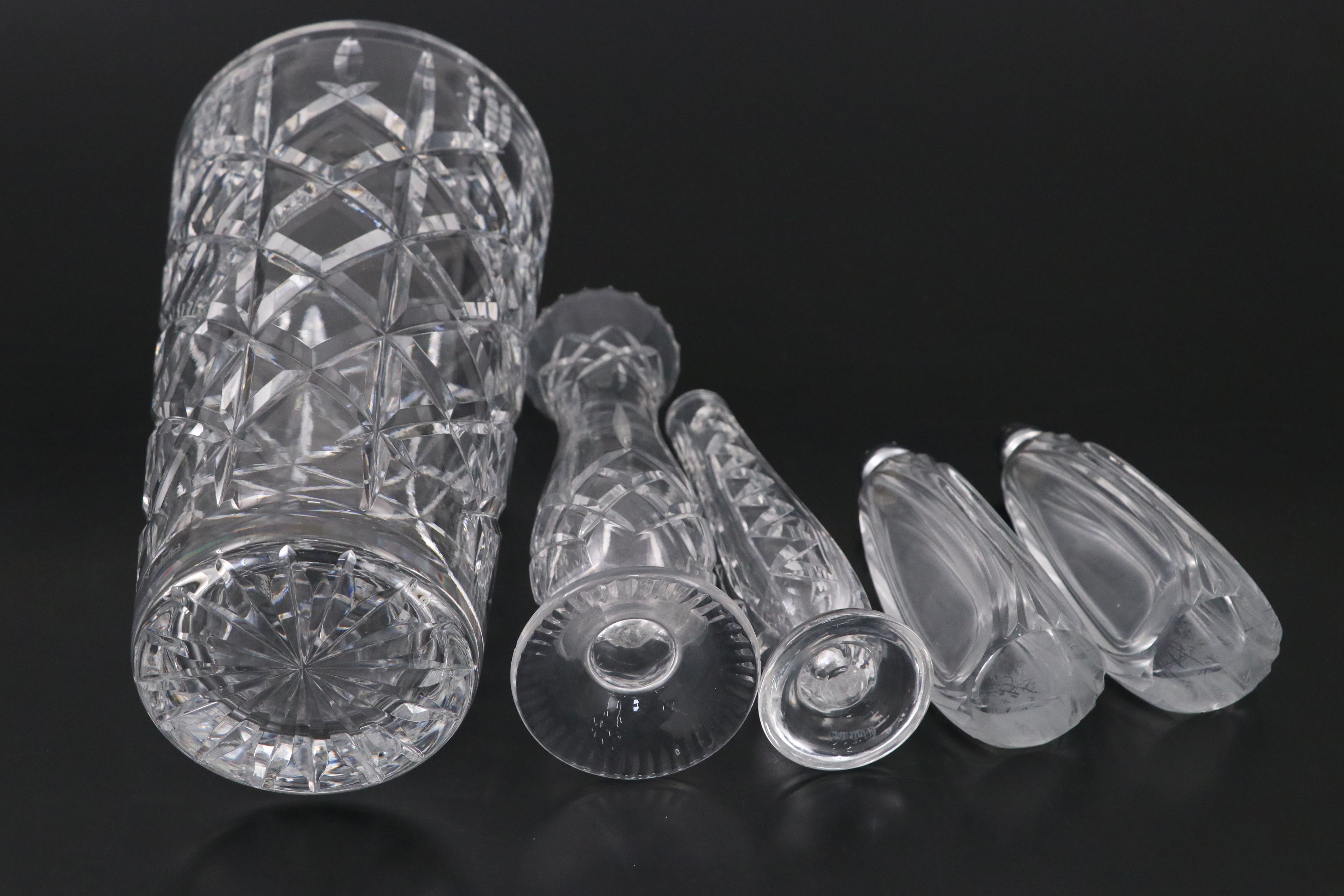 Baccarat "Bretagne" Sugar Bowl with Waterford and Other Cut Crystal Tableware