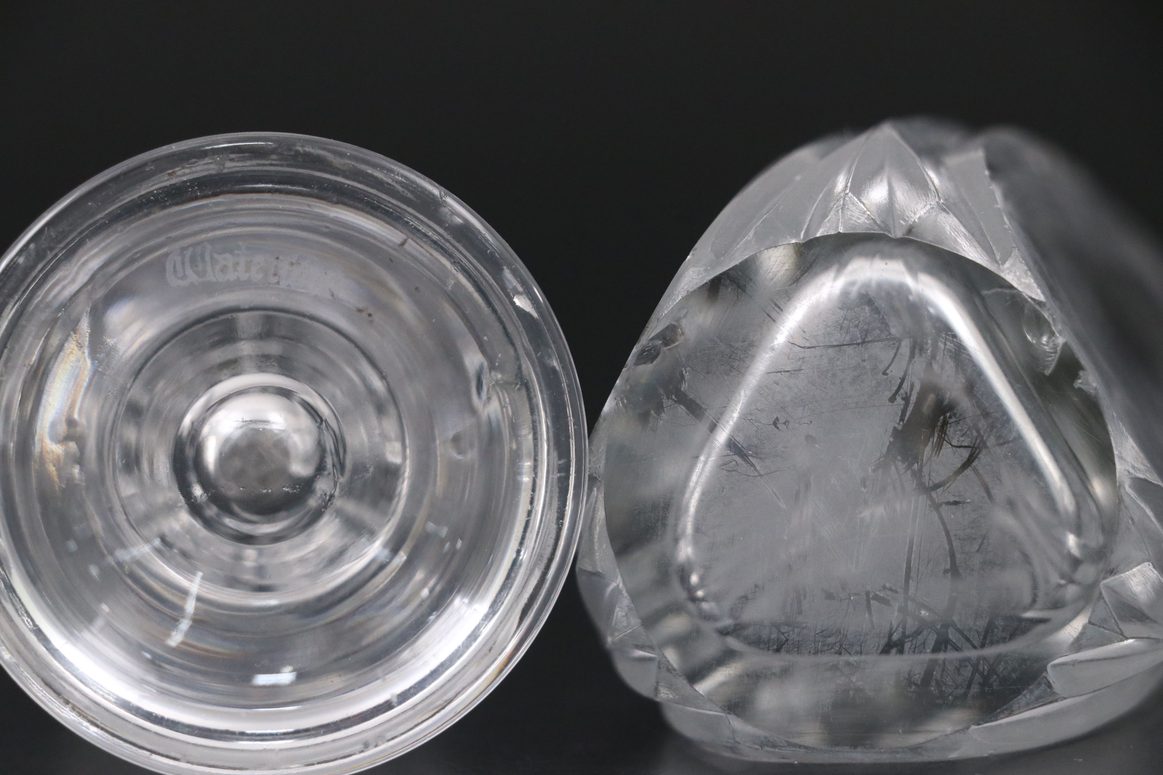 Baccarat "Bretagne" Sugar Bowl with Waterford and Other Cut Crystal Tableware