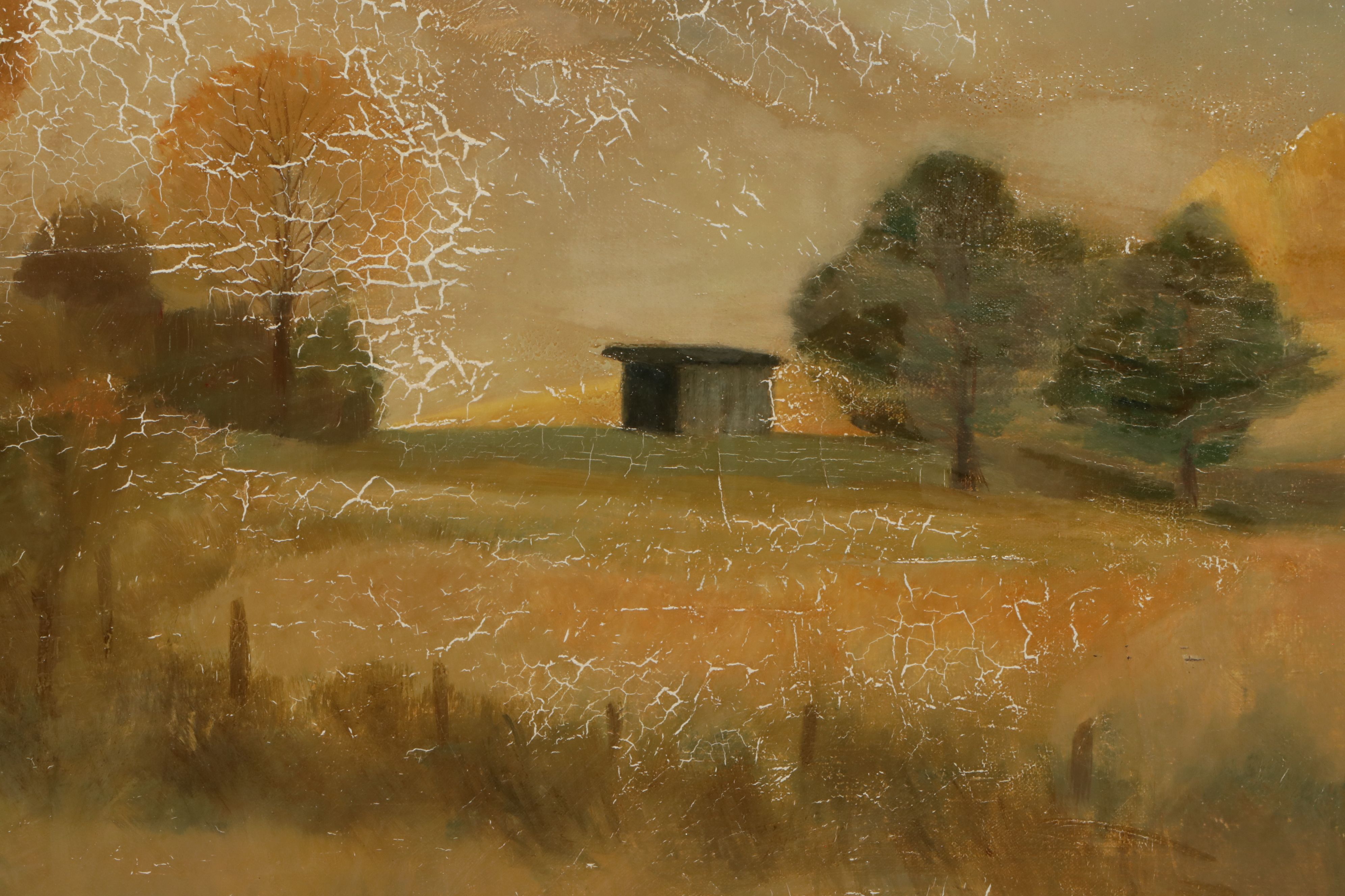 Priscilla A Rappolt Oil Painting "Bacon Hollow, Blue Ridge Mountains," 1977
