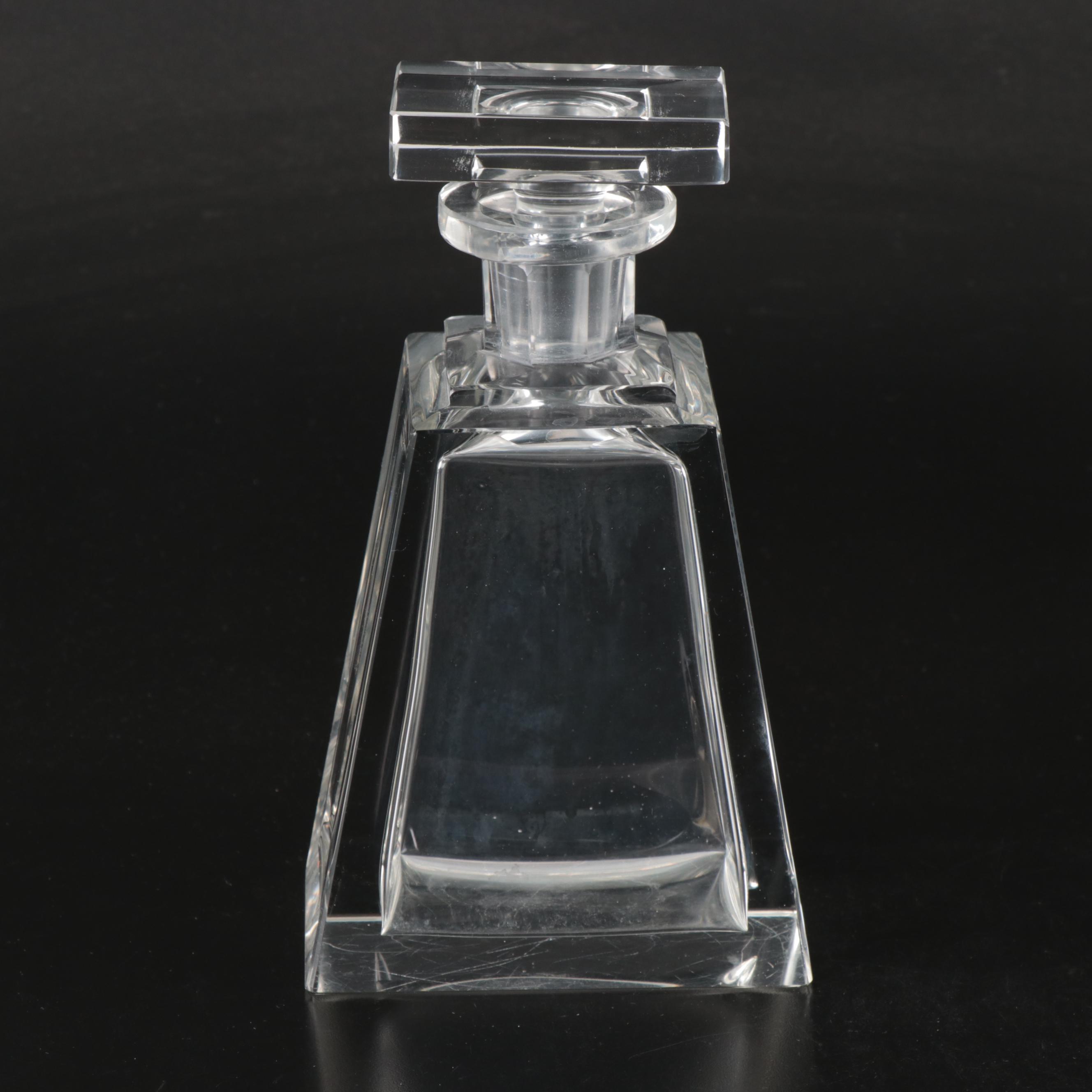 Mid-Century Geometric Crystal Decanters