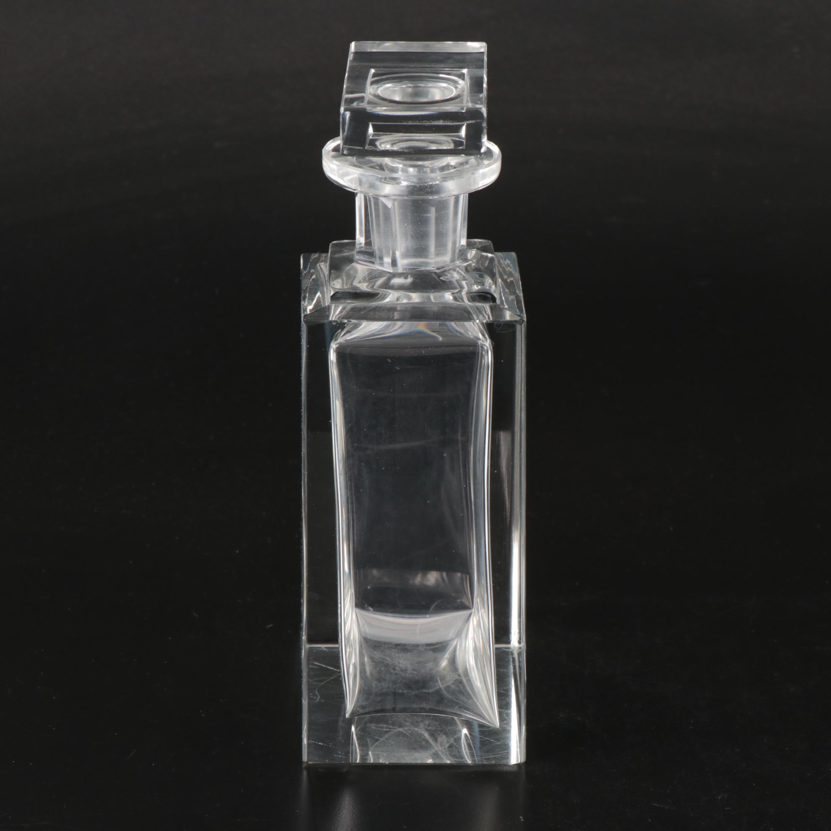 Mid-Century Geometric Crystal Decanters