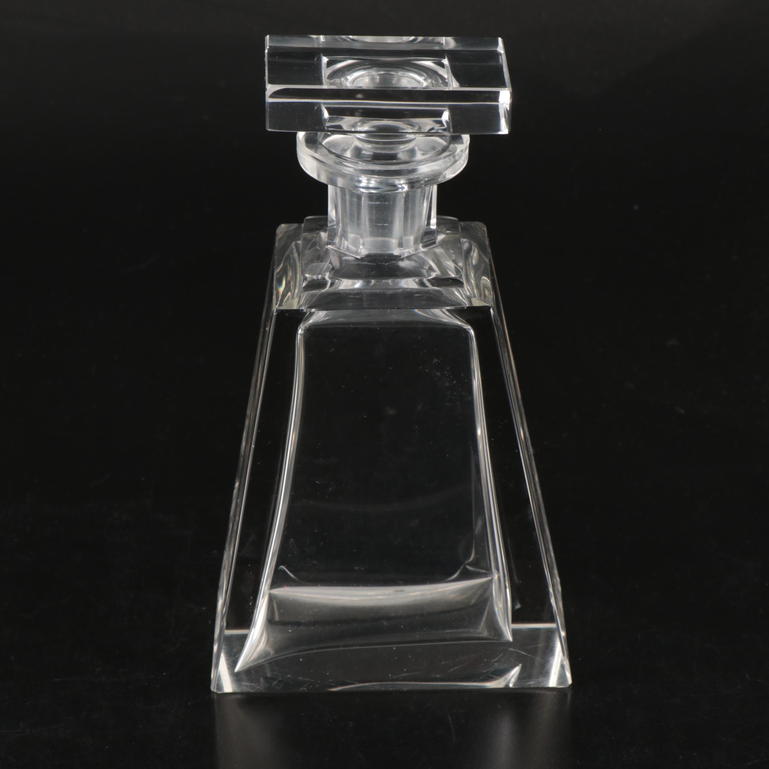 Mid-Century Geometric Crystal Decanters