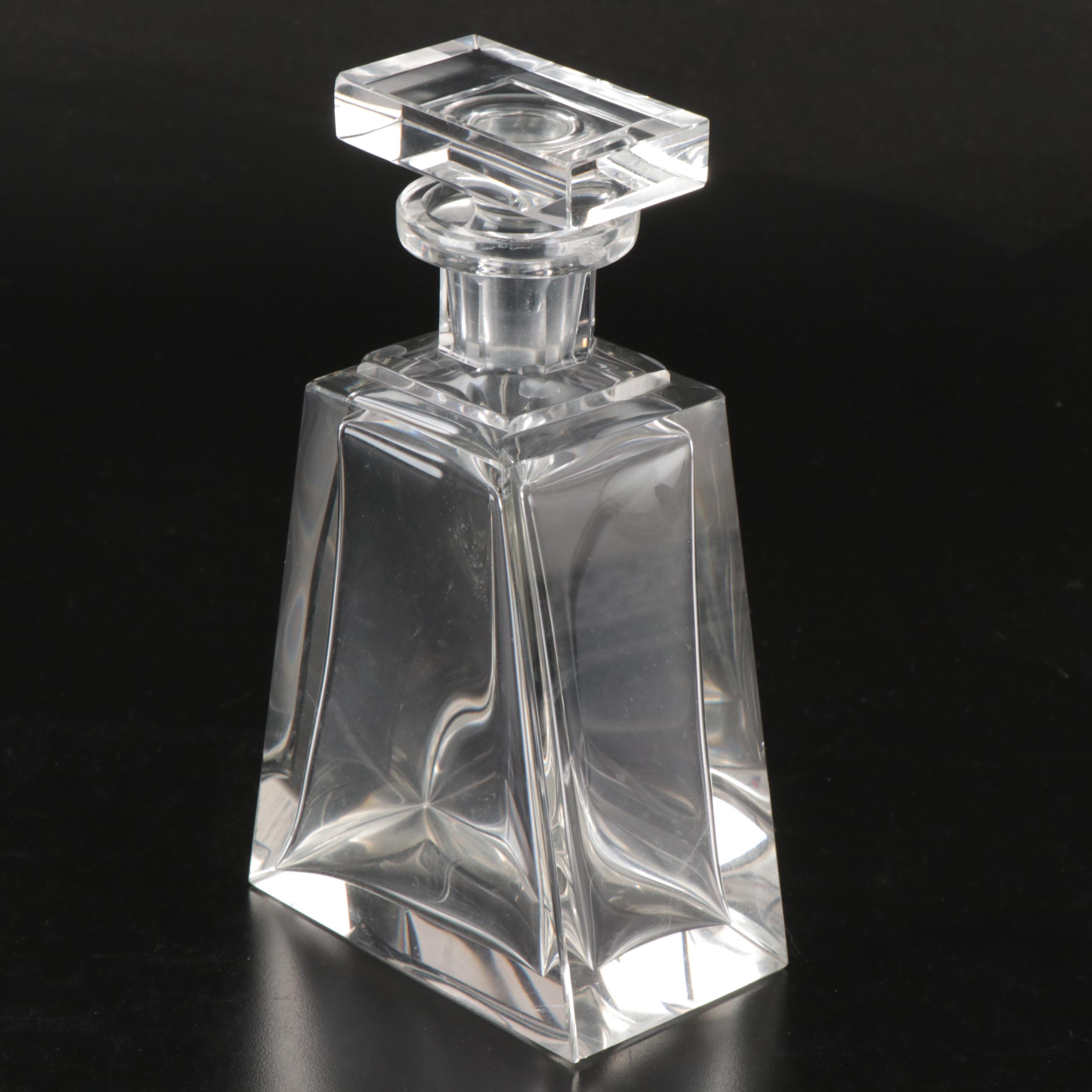 Mid-Century Geometric Crystal Decanters