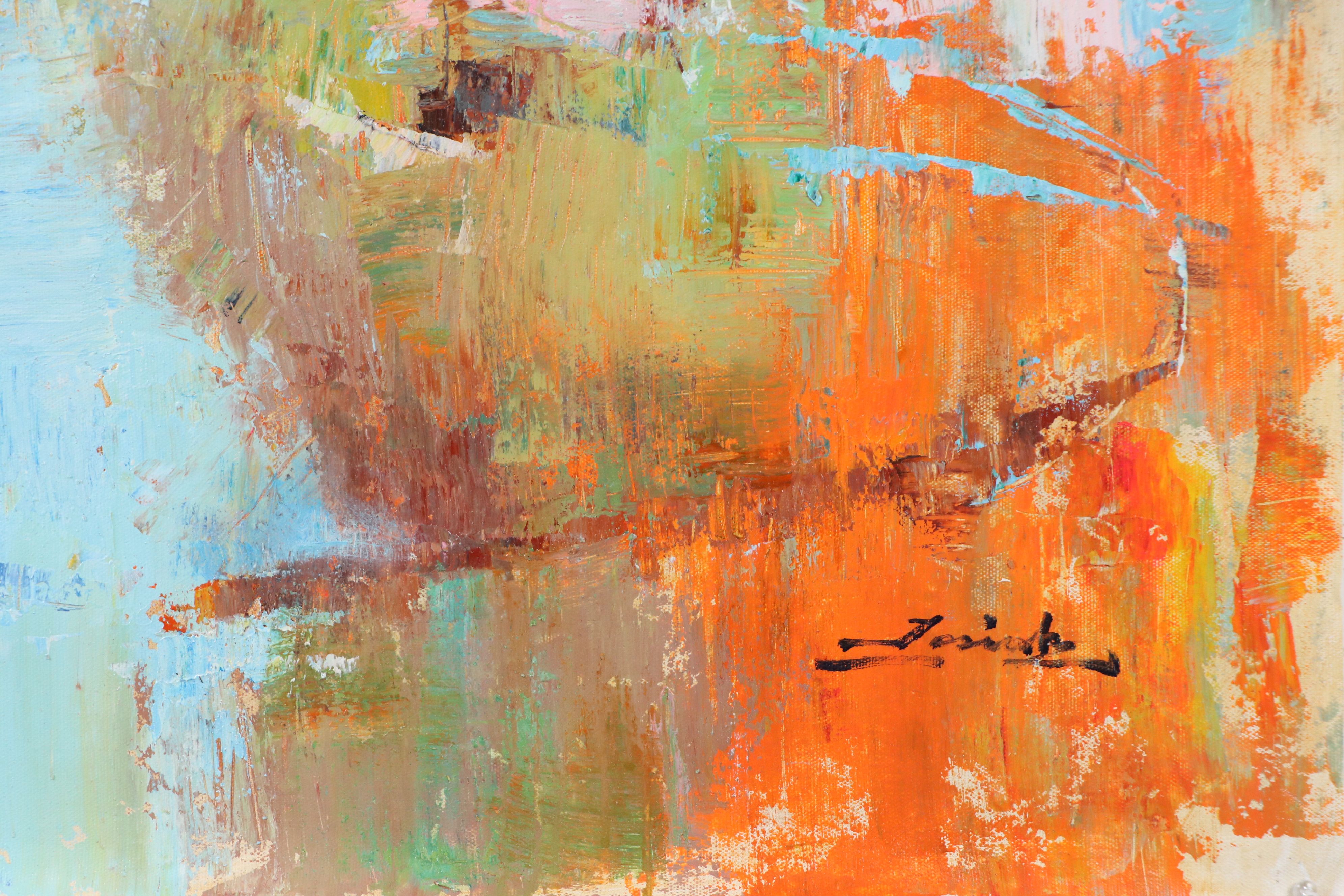 Figural Oil Painting of Impressionistic Nude, 21st Century