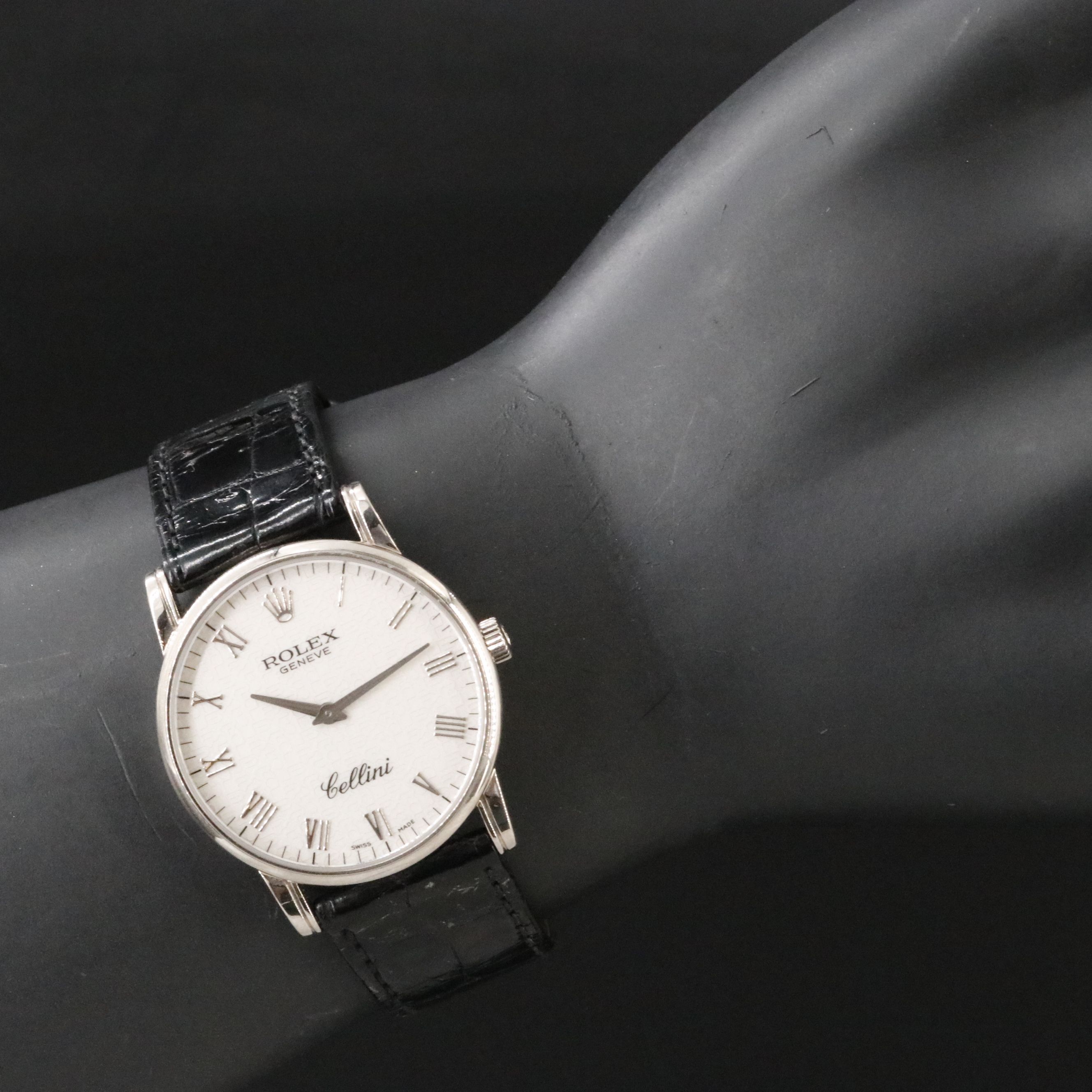 18K Rolex Cellini 5116 Jubilee Dial Watch c.2001