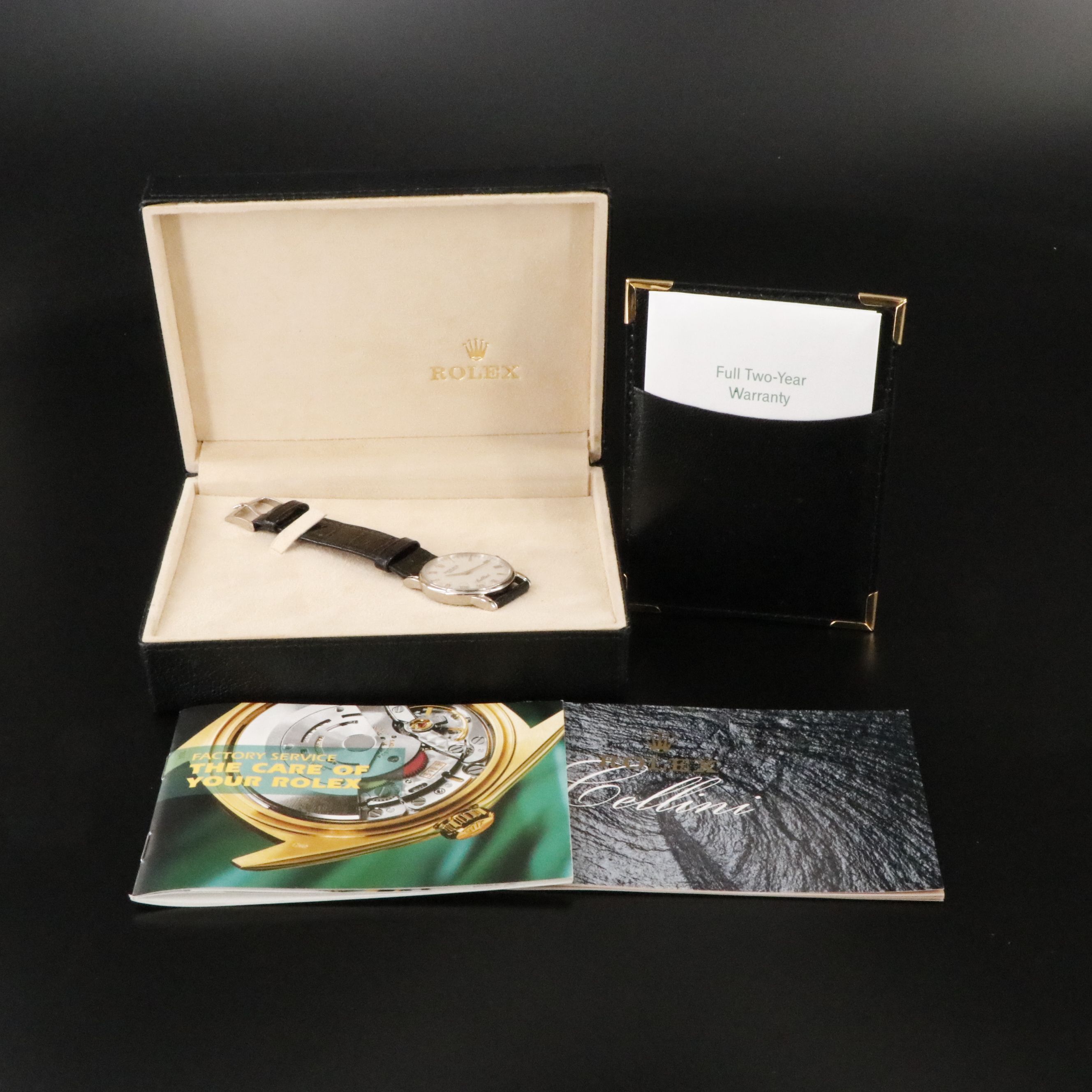 18K Rolex Cellini 5116 Jubilee Dial Watch c.2001