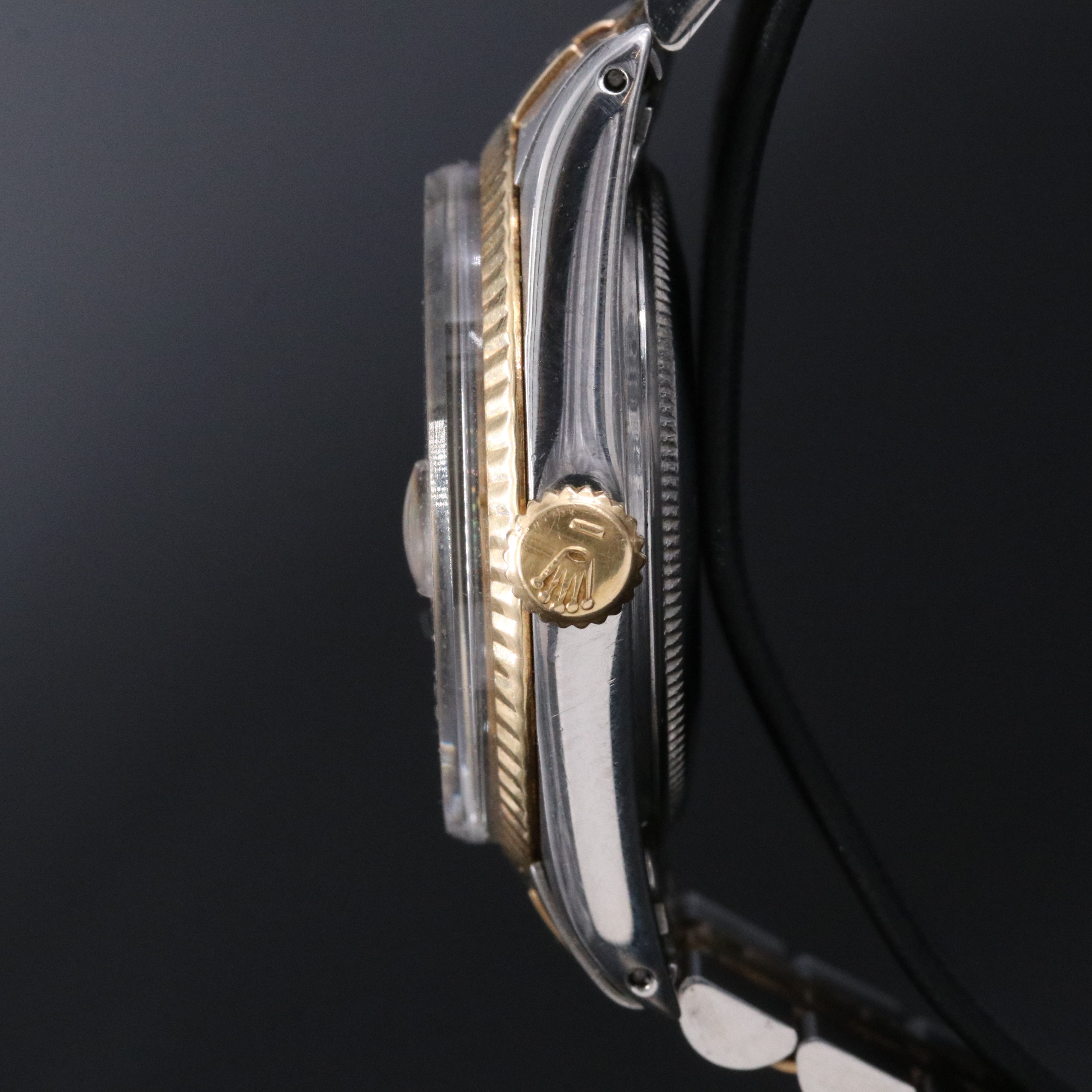 1971 Rolex Linen Dial Custom Band Datejust Watch