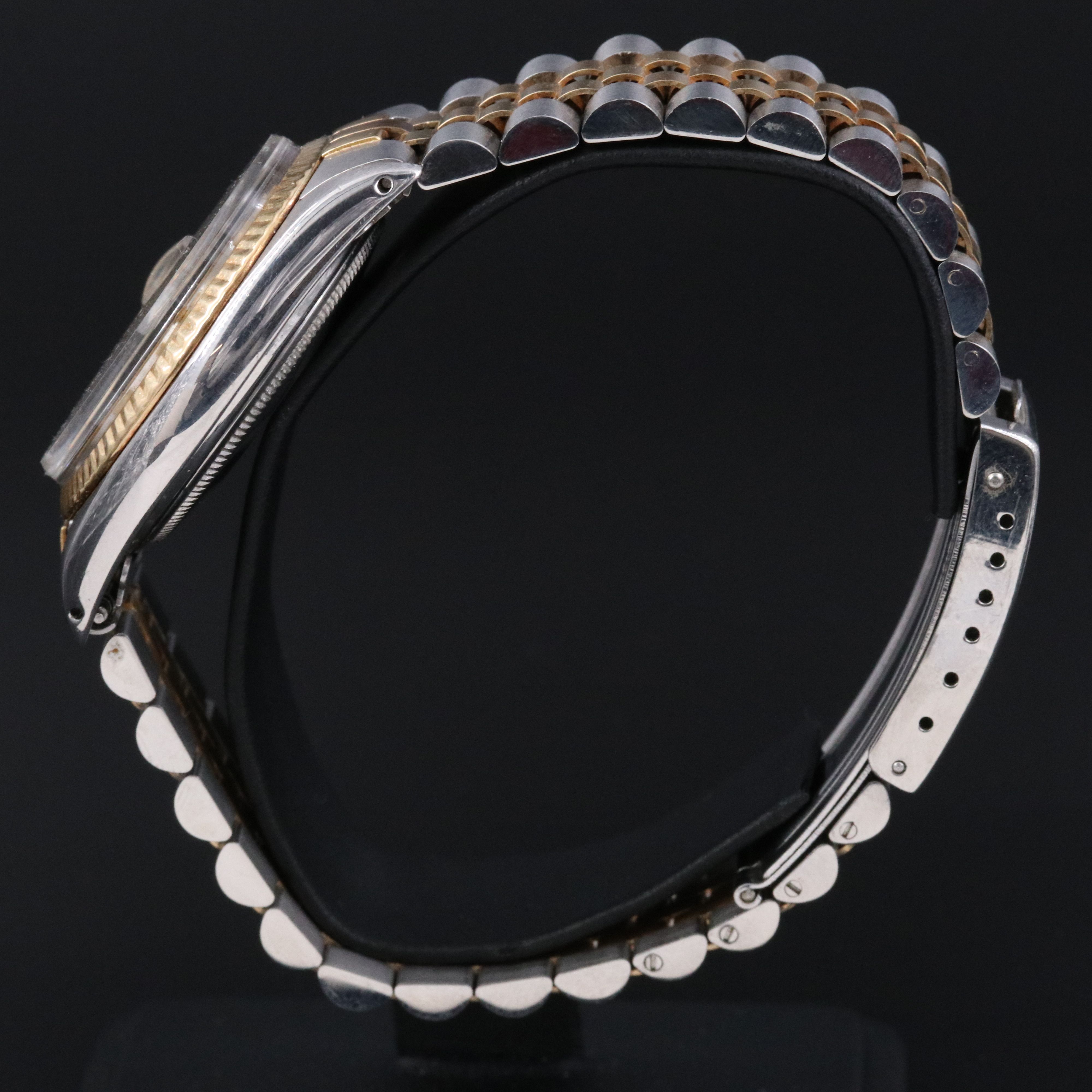 1971 Rolex Linen Dial Custom Band Datejust Watch