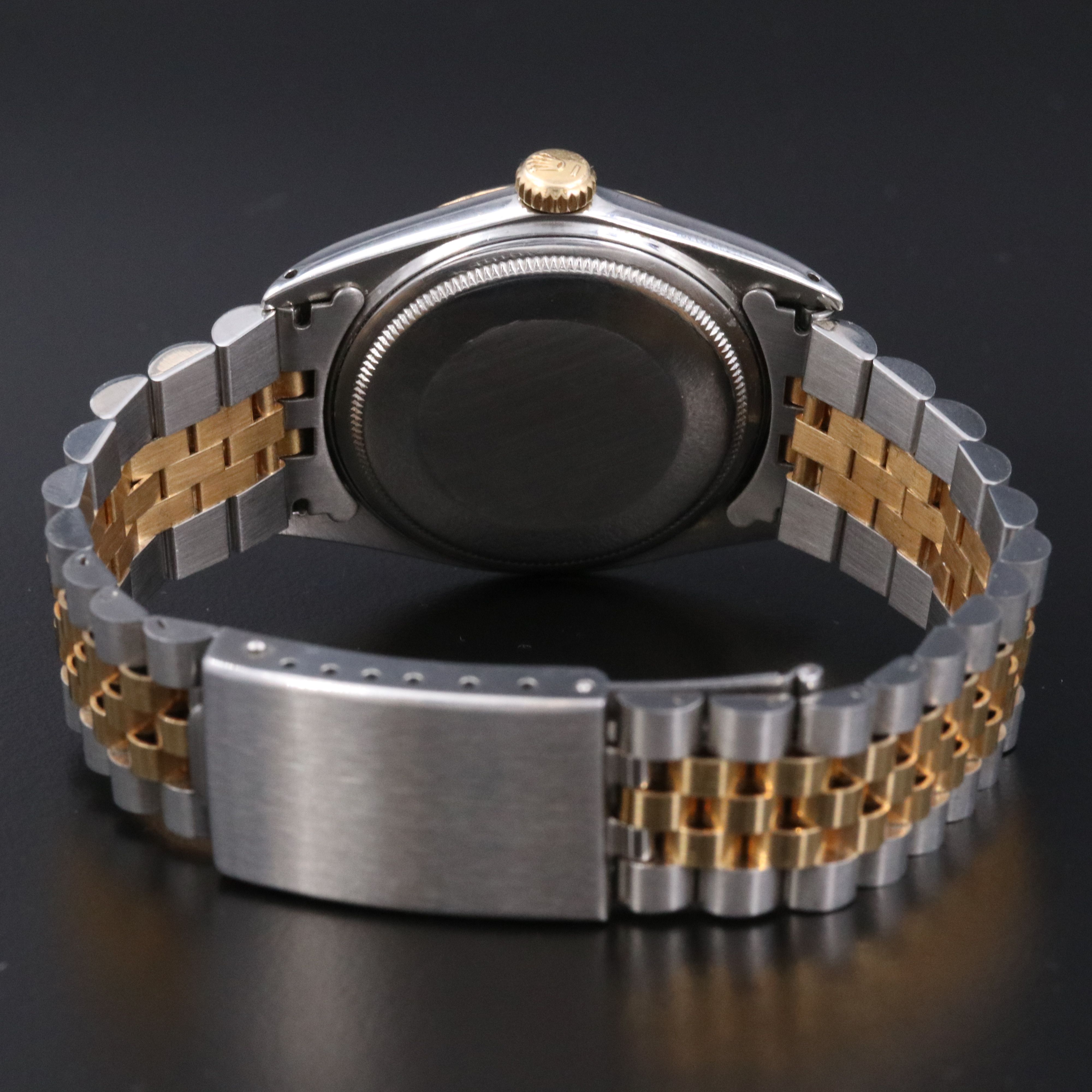 1971 Rolex Linen Dial Custom Band Datejust Watch