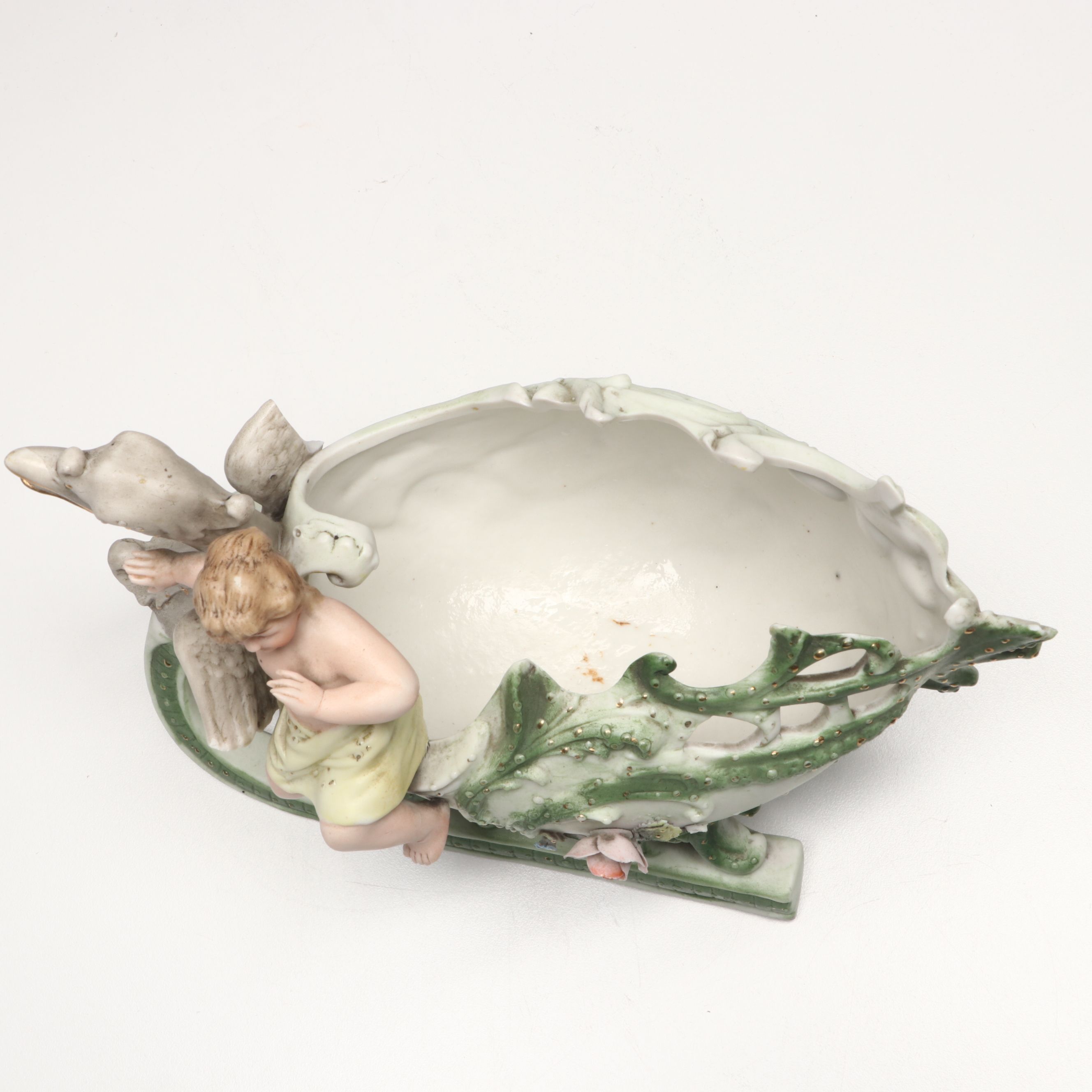 Rococo Style Porcelain Putto Vase