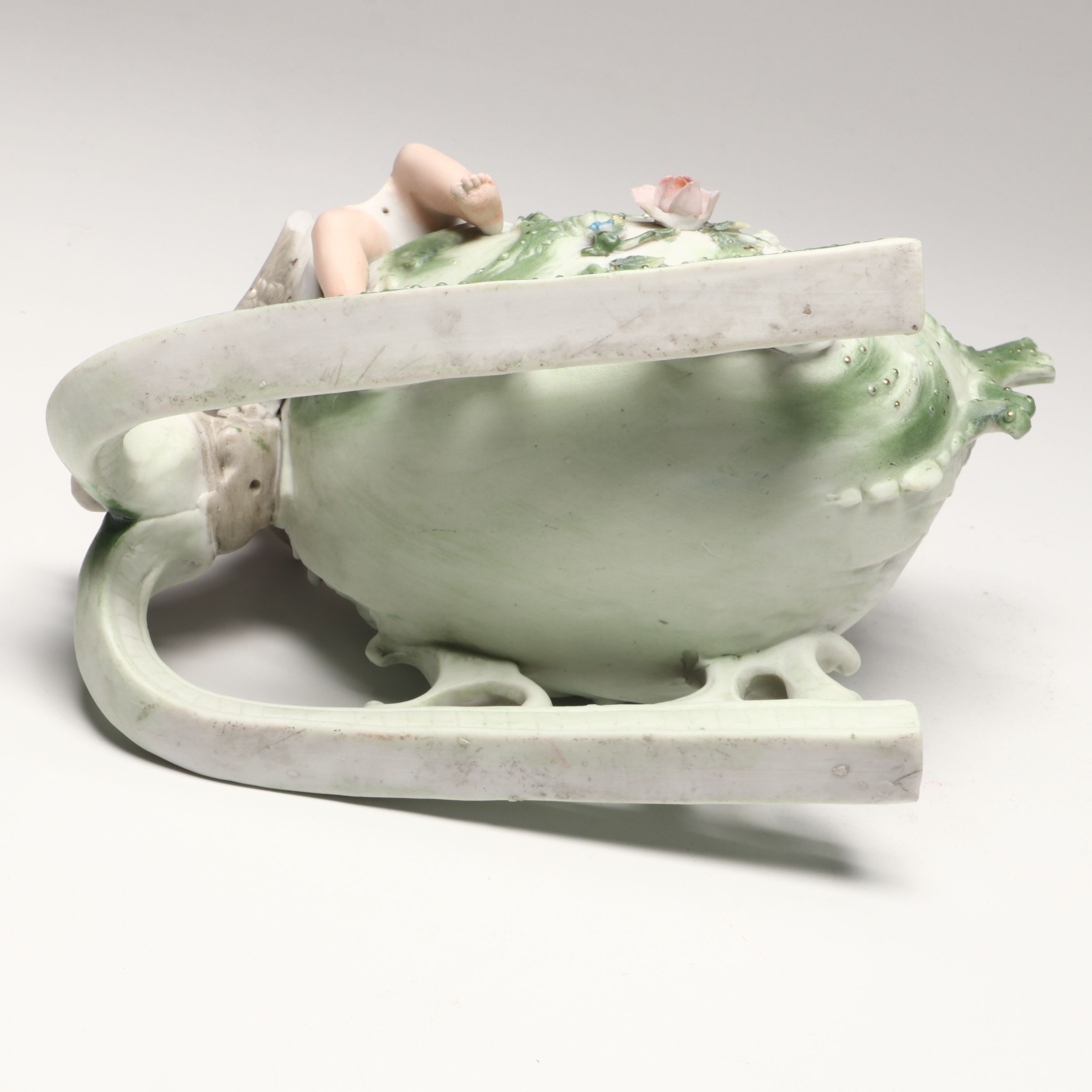 Rococo Style Porcelain Putto Vase