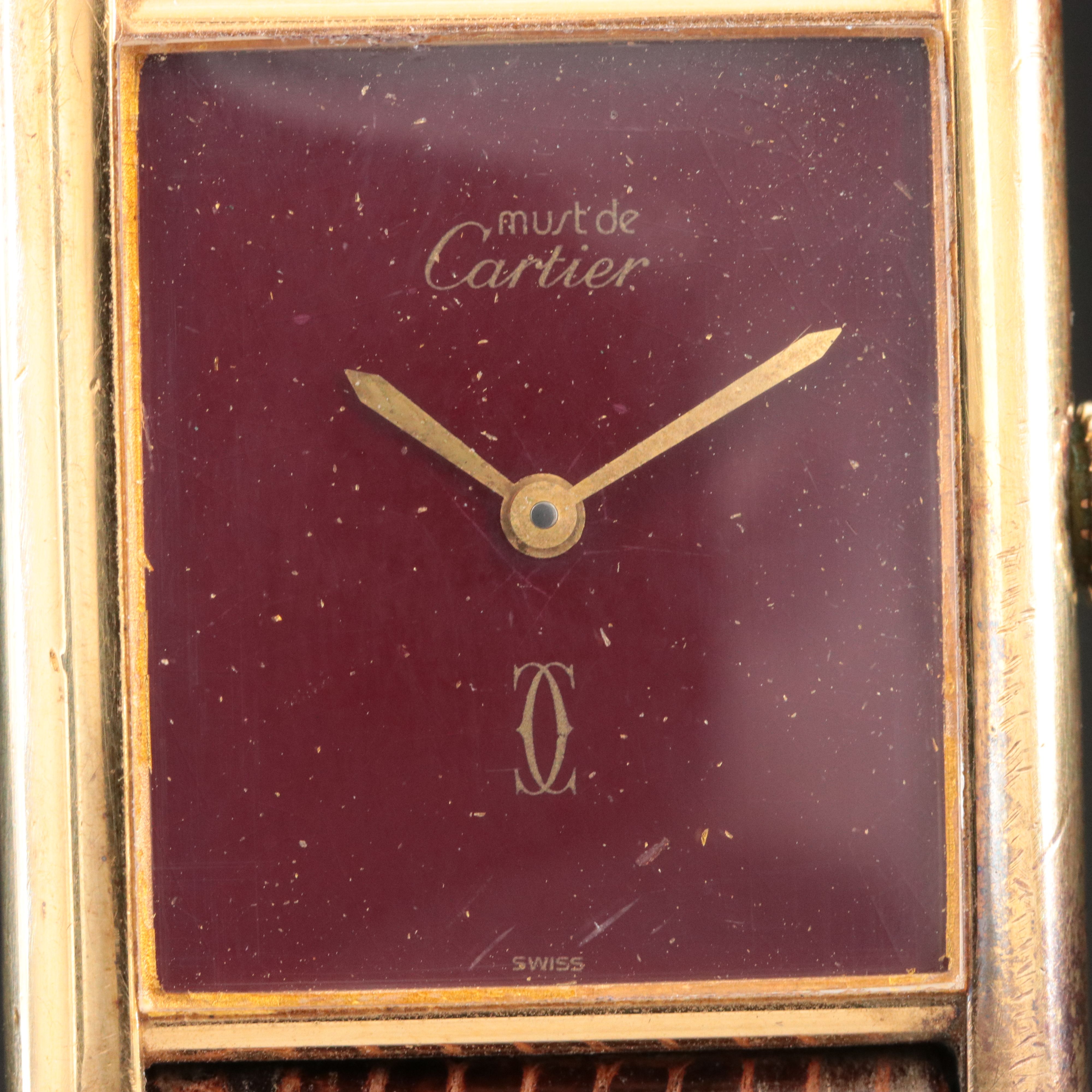 Cartier Must de Cartier Tank Vermeil Vintage Watch c.1970s-1980s