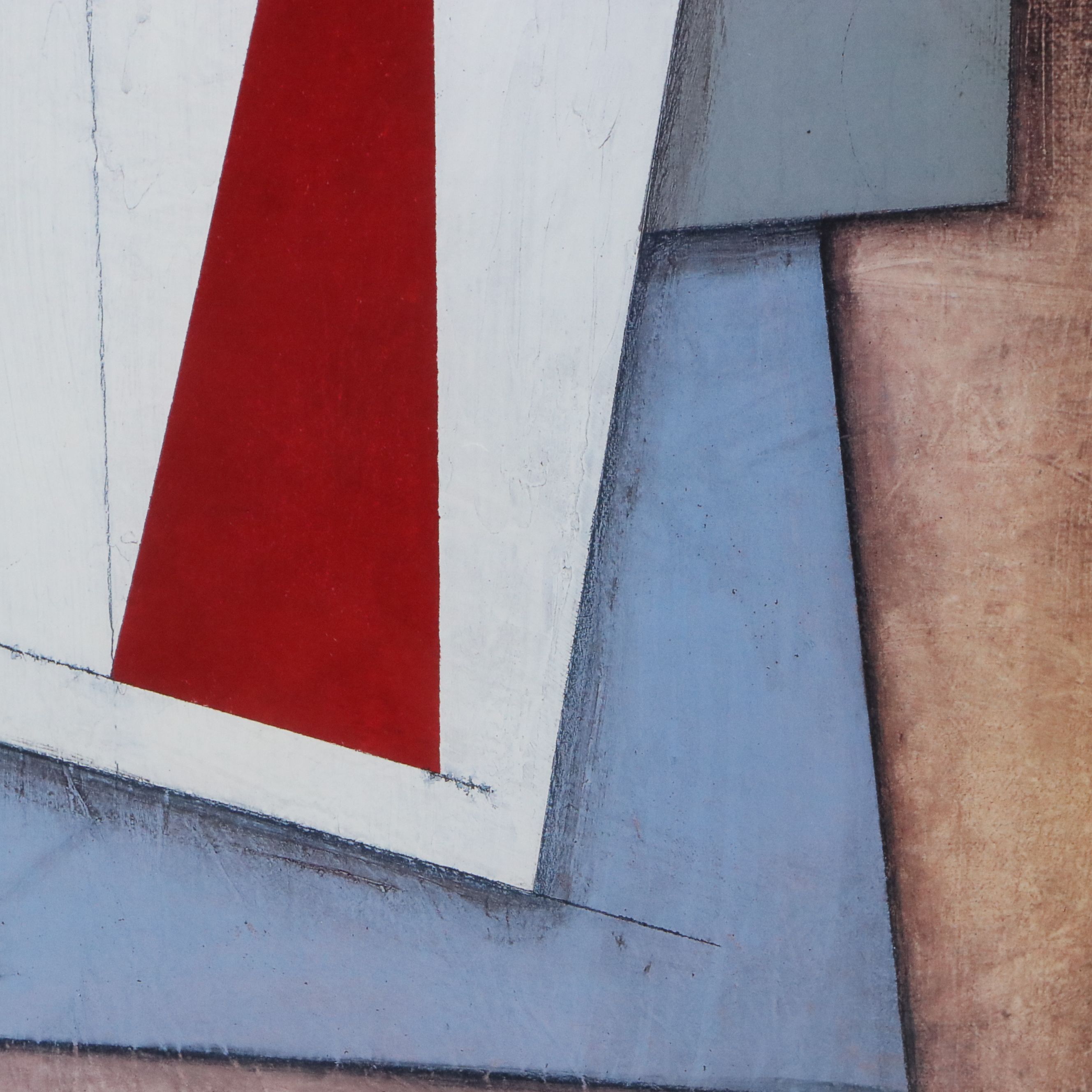 Offset Lithograph of Cubistic Composition, Late 20th Century