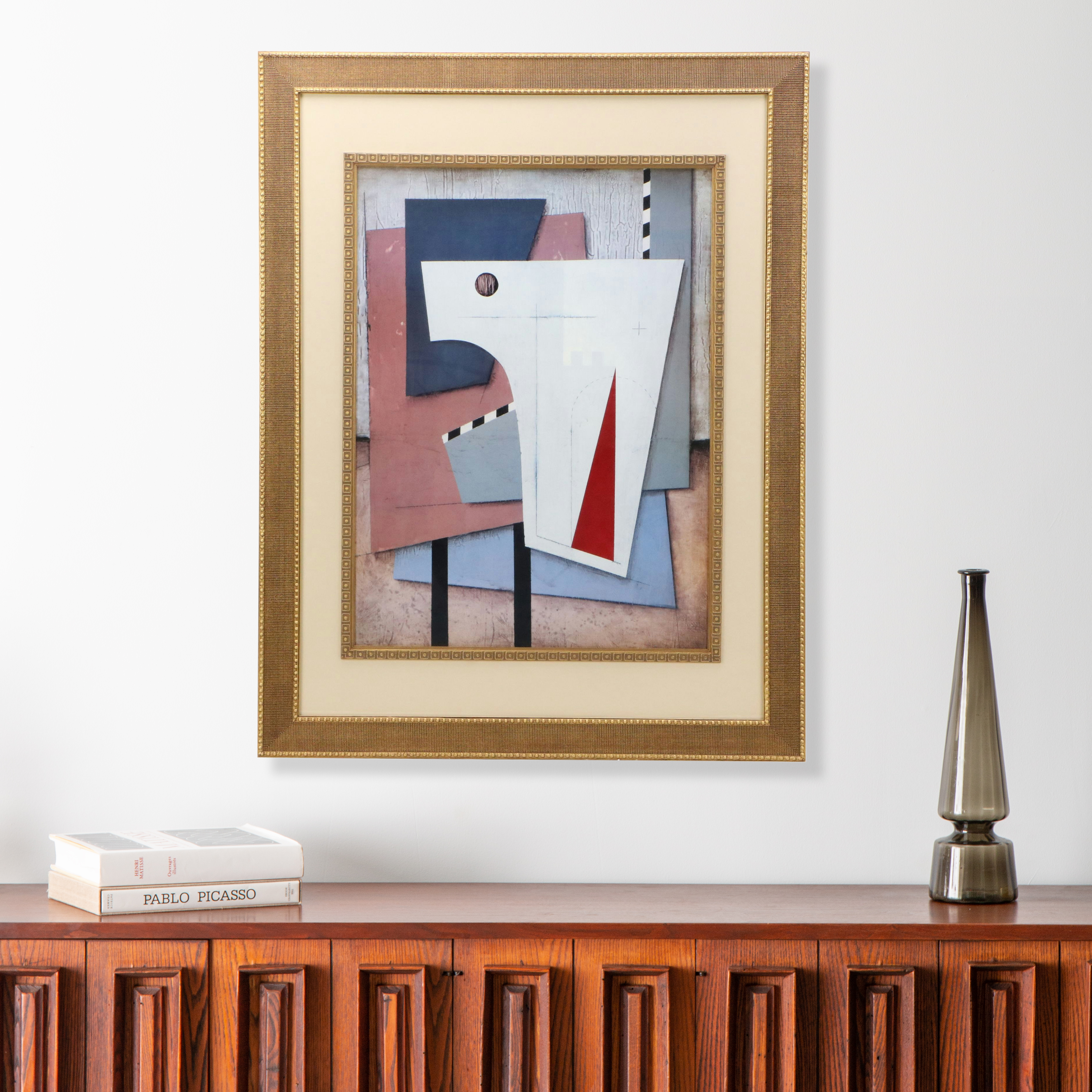 Offset Lithograph of Cubistic Composition, Late 20th Century