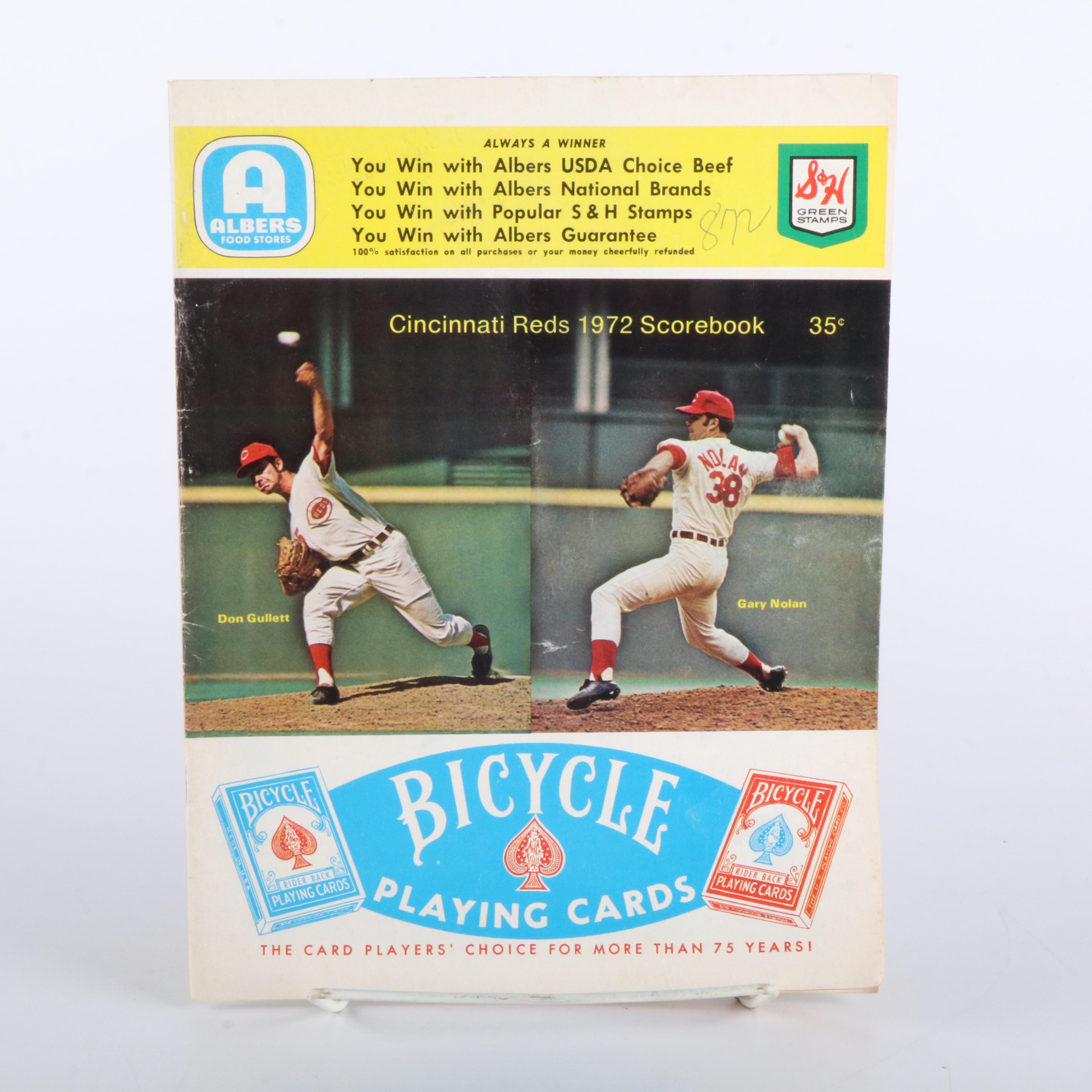 Eight Vintage Cincinnati Reds Scorebooks and Yearbooks, Incl. 1939 World Series