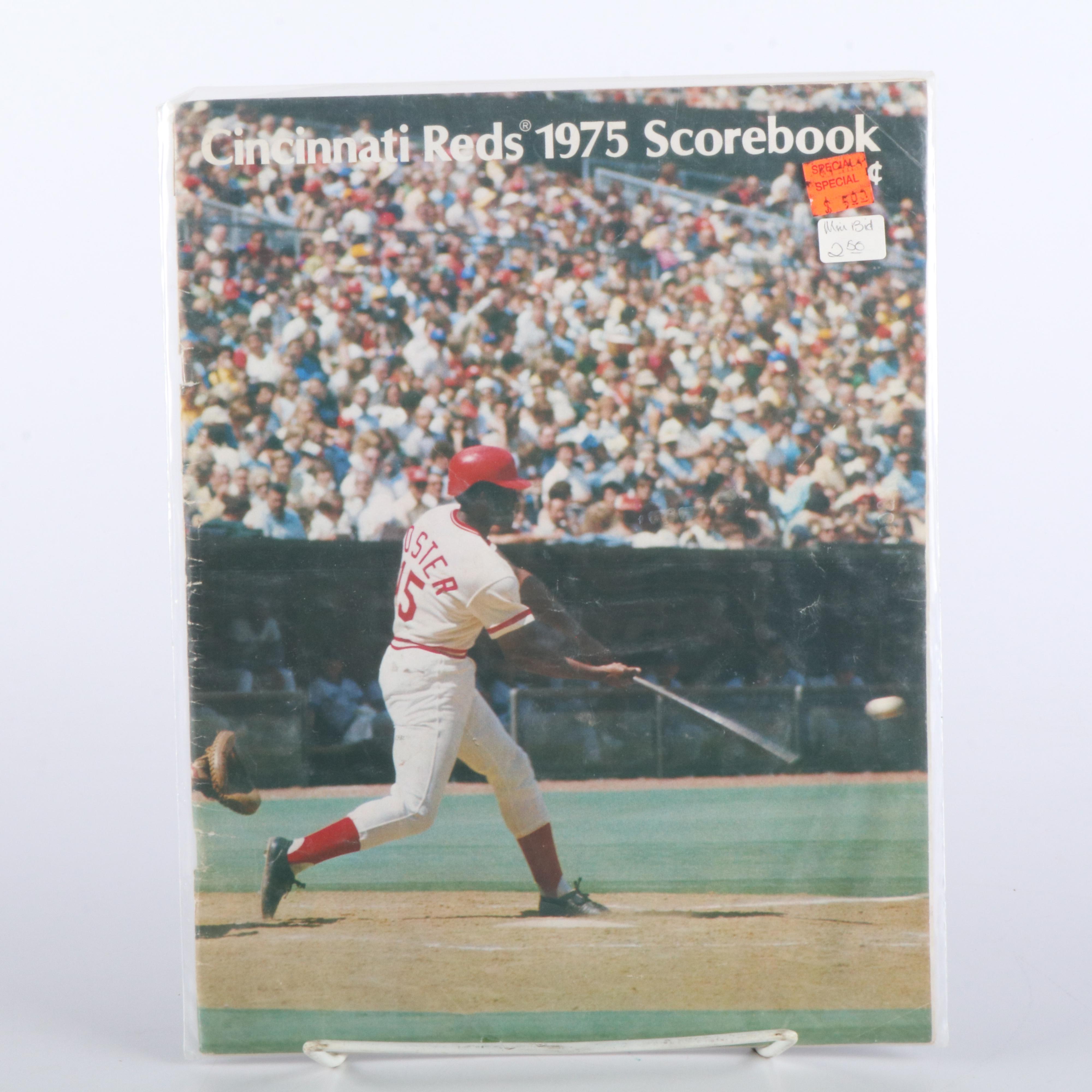 Eight Vintage Cincinnati Reds Scorebooks and Yearbooks, Incl. 1939 World Series