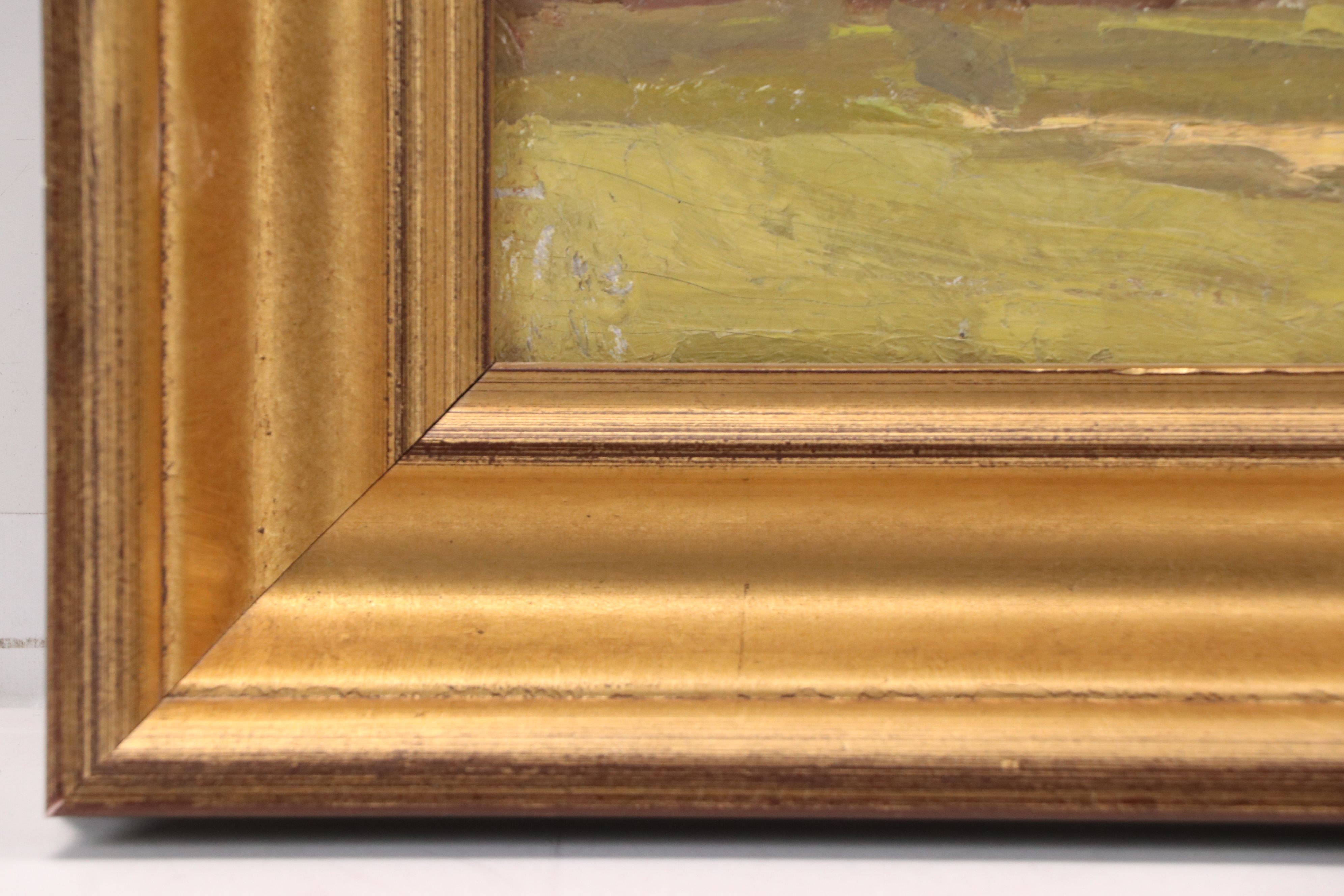 Donald H. Floyd Oil Painting "Winter Landscape," 1915