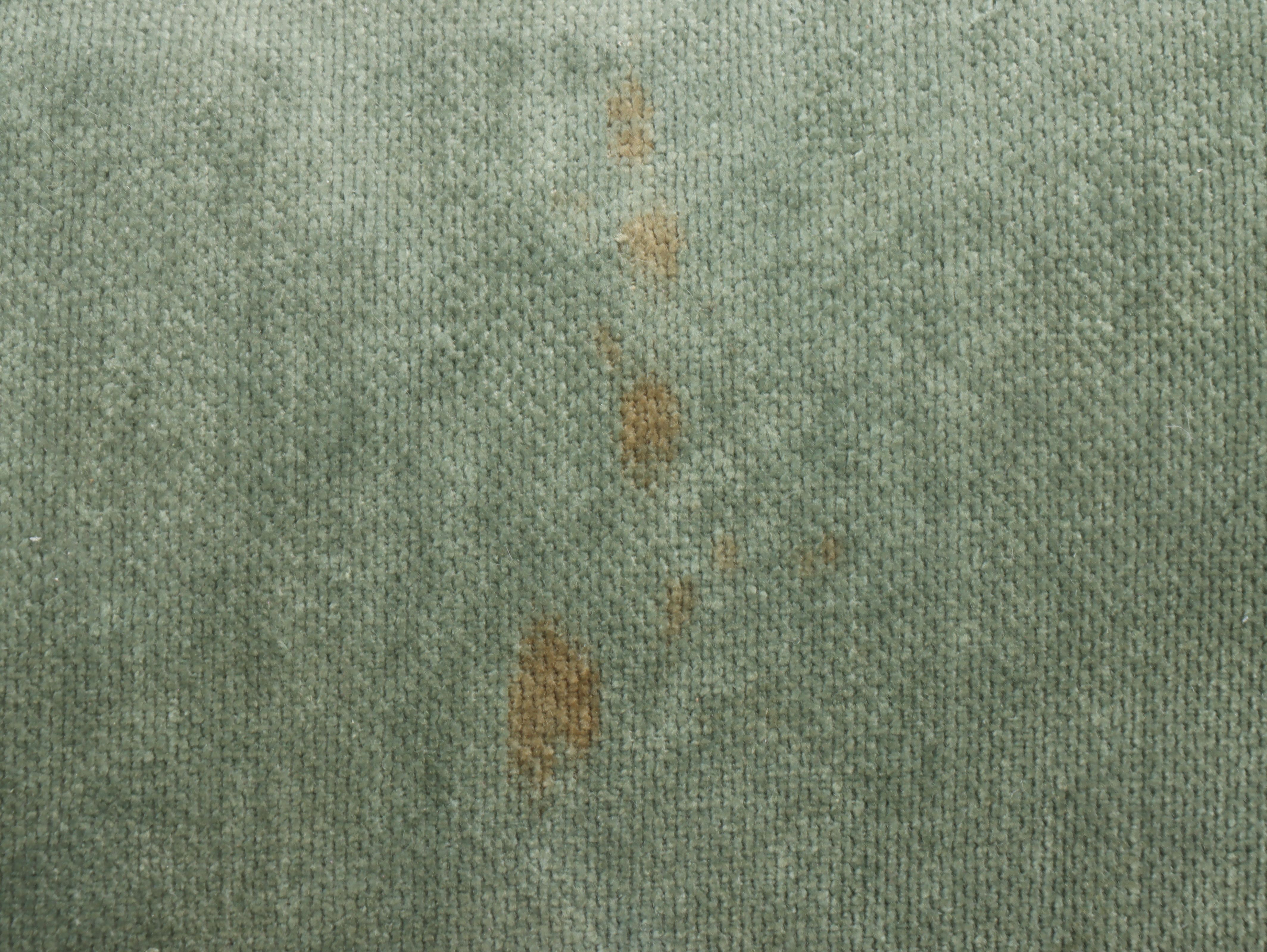 Green Polyester and Velvet Accent Pillows