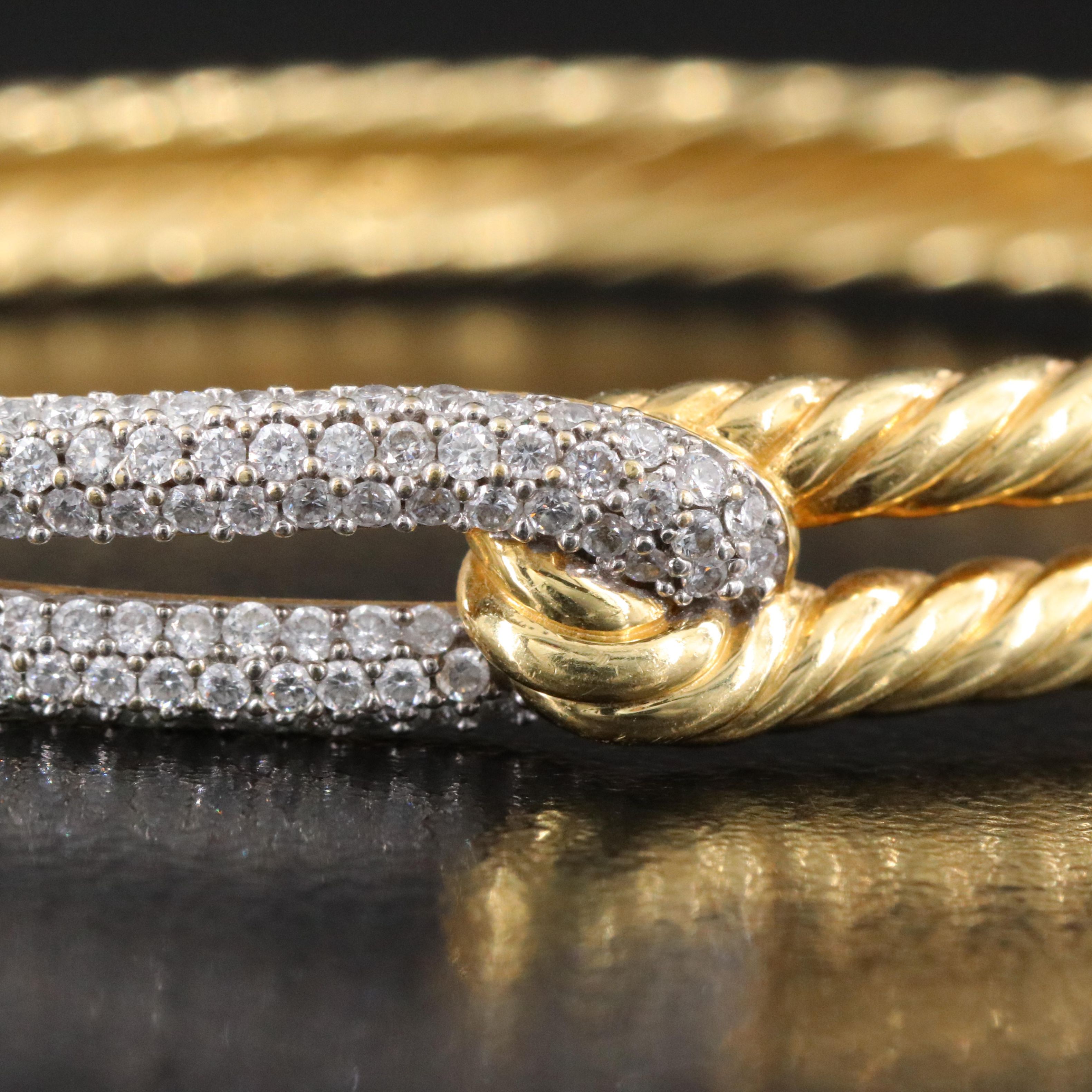 David Yurman Labyrinth 18K 1.56 CTW Pavé Diamond Bracelet