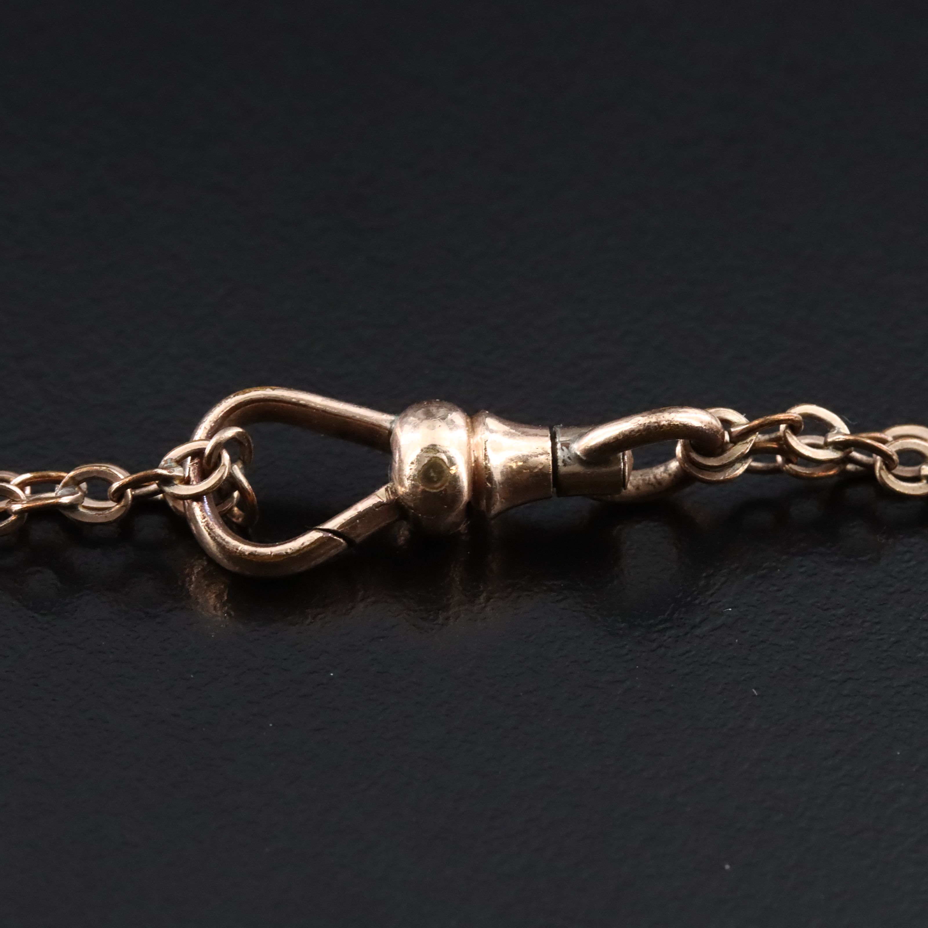 Antique Faux Pearl Watch Chain
