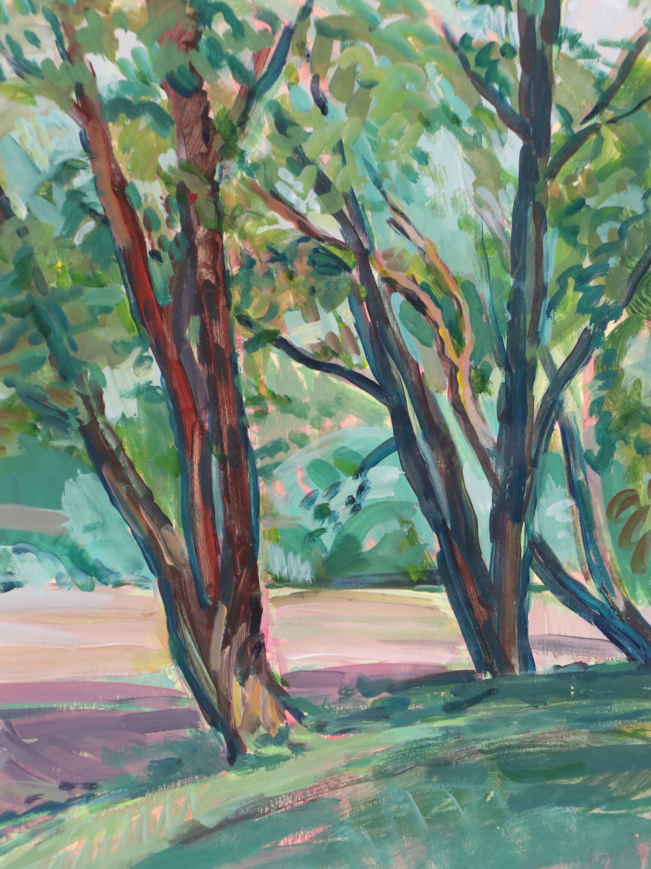 Henry Link Acrylic Landscape Painting, 1989