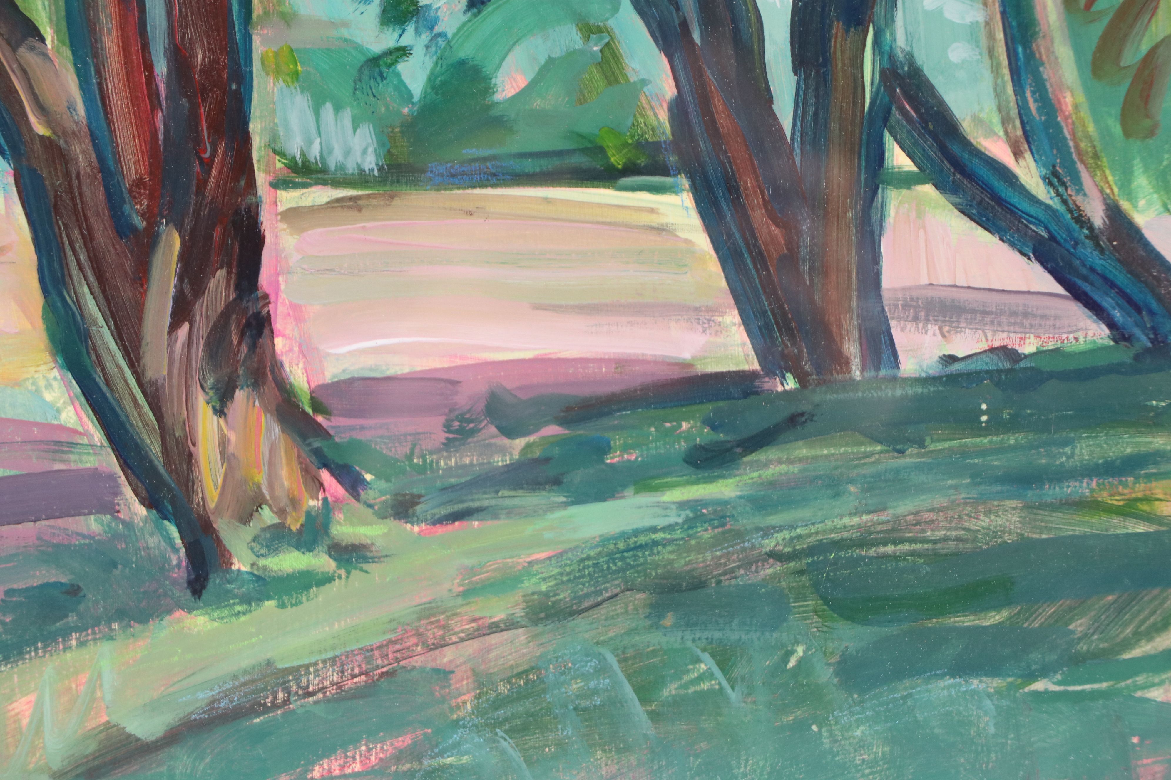 Henry Link Acrylic Landscape Painting, 1989