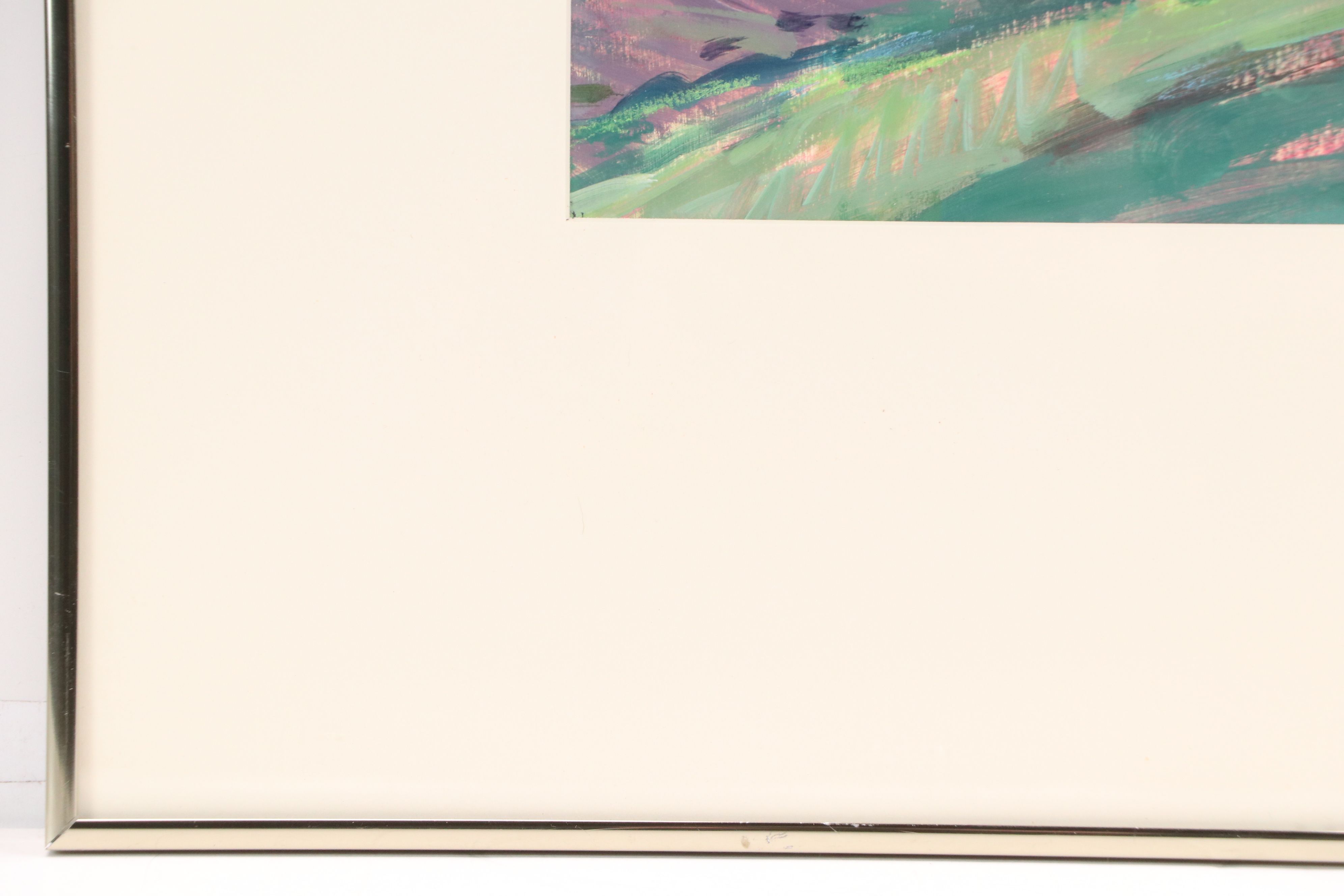 Henry Link Acrylic Landscape Painting, 1989