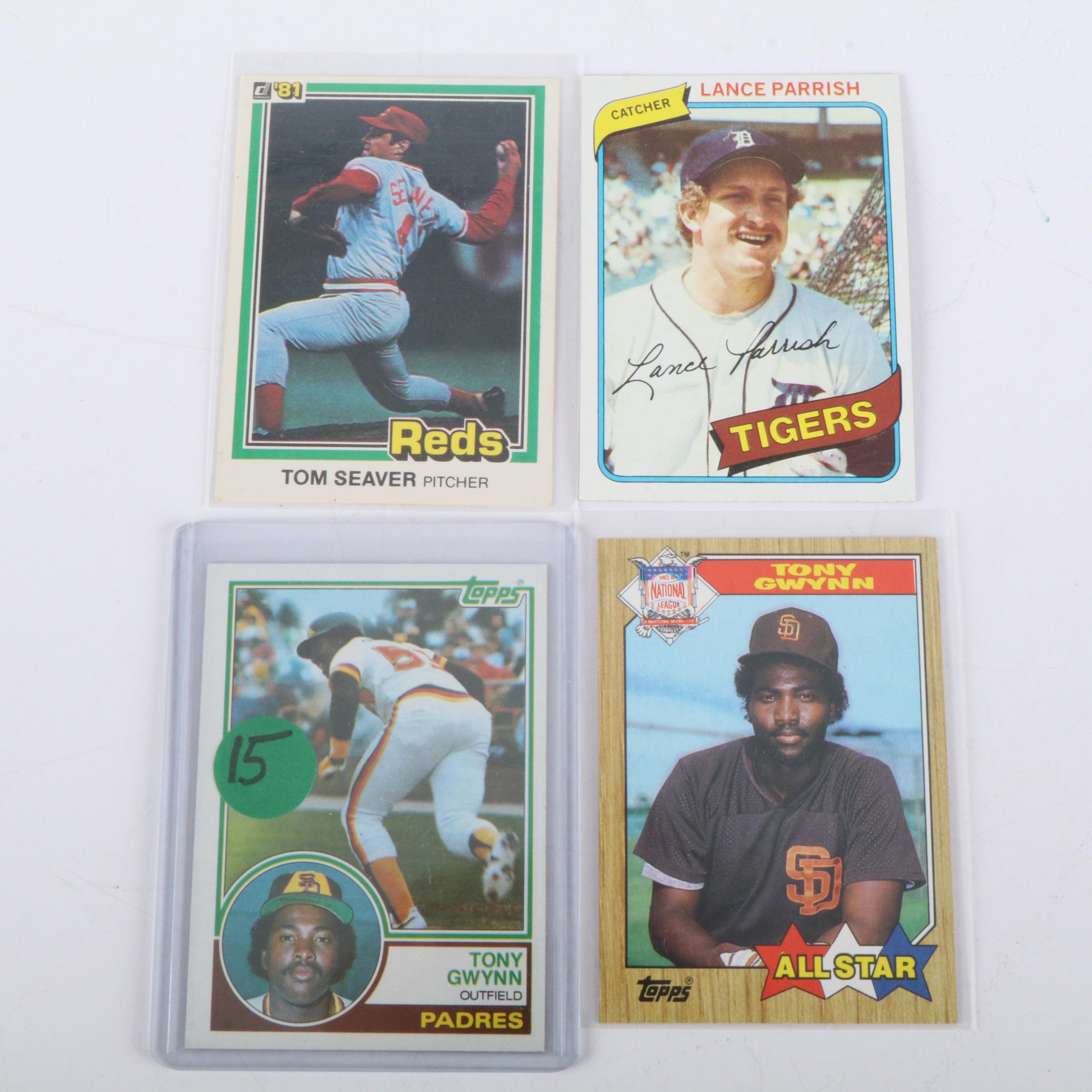 Donruss with Other Sports Cards Featuring Tony Gwynn and Puka Nacua Rookies