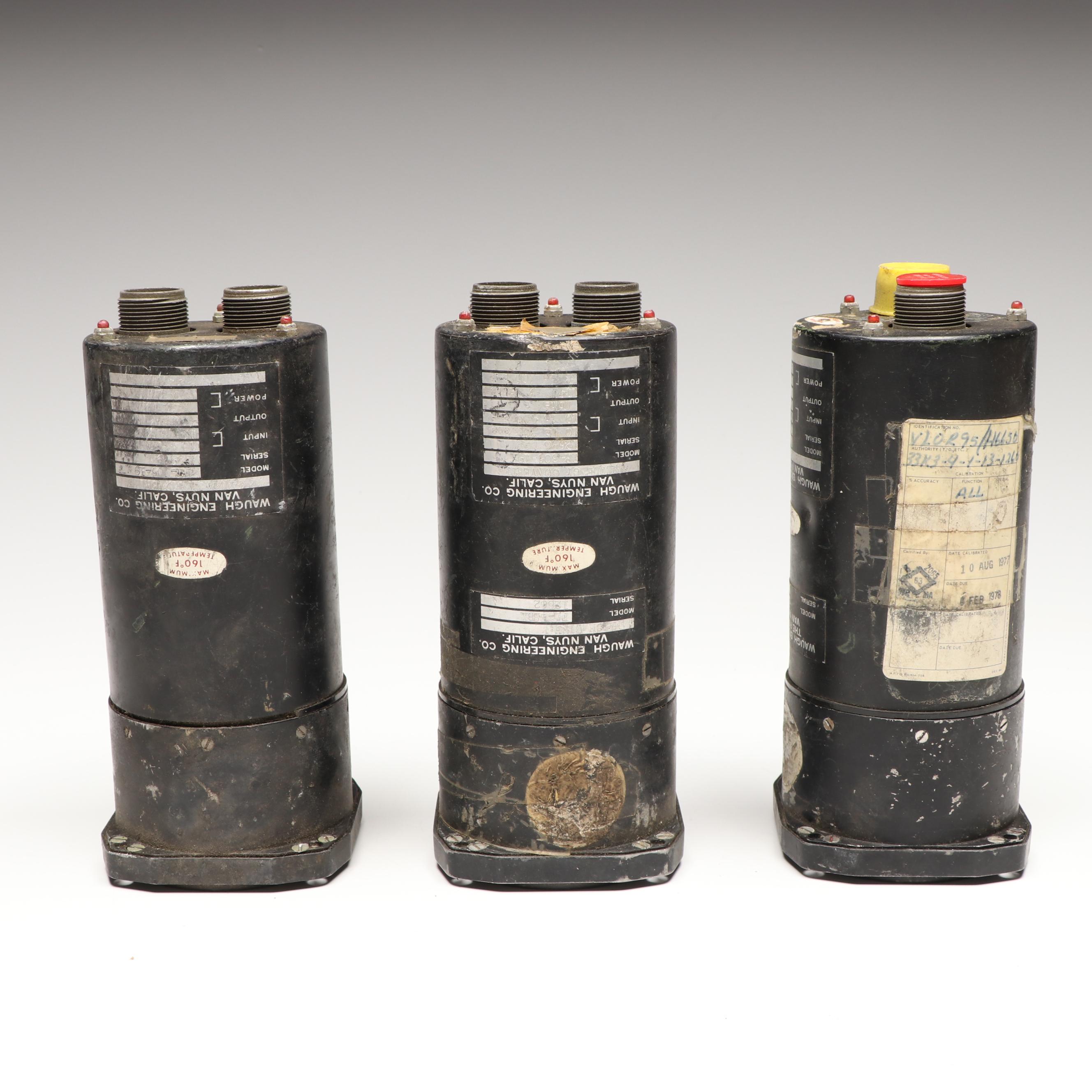 Waugh Engineering, Foxboro and A.W. Haydon Co. Aircraft Cockpit Indicators