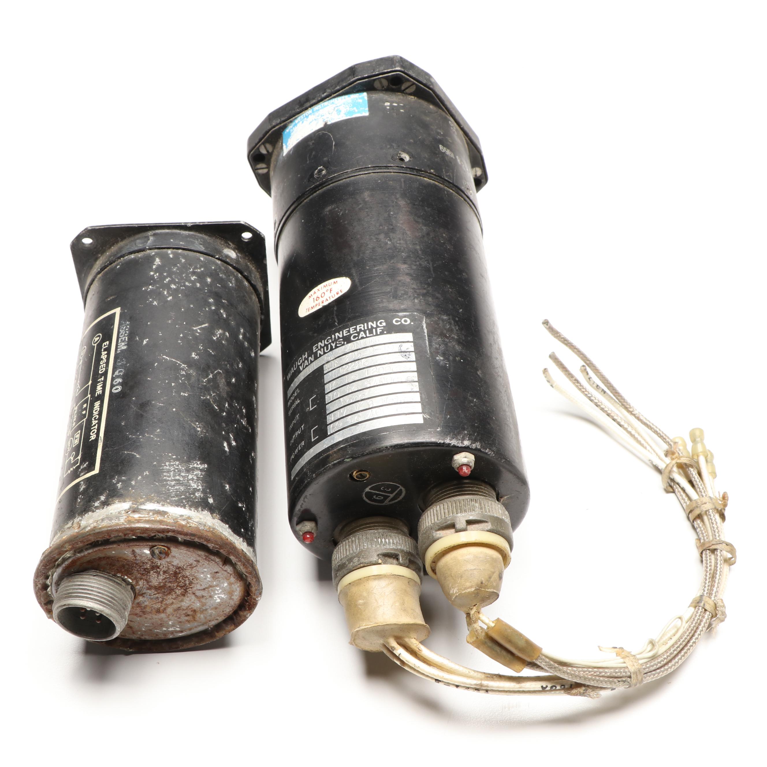 Waugh Engineering, Foxboro and A.W. Haydon Co. Aircraft Cockpit Indicators