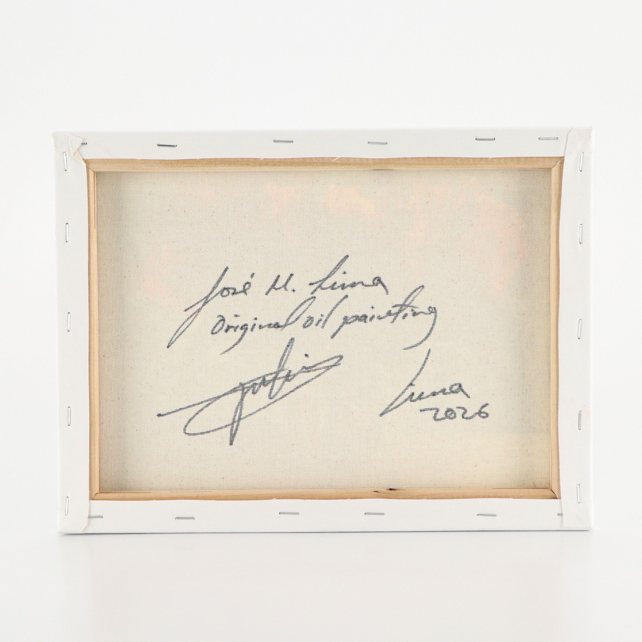 José M. Lima Floral Still Life Oil Painting, 2026