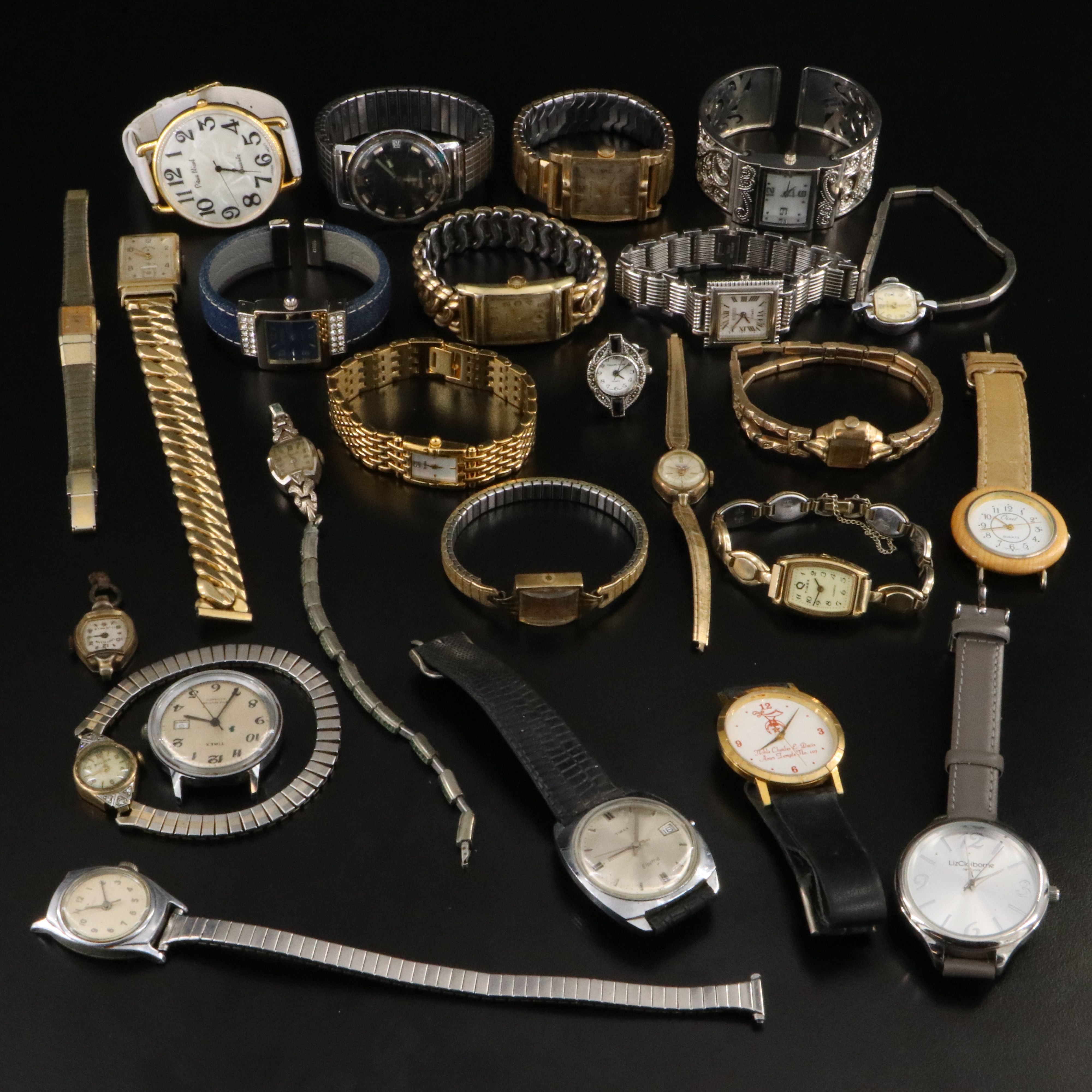 Collection of Stem Wind and Quartz Watches Featuring Bulova and Ecclissi