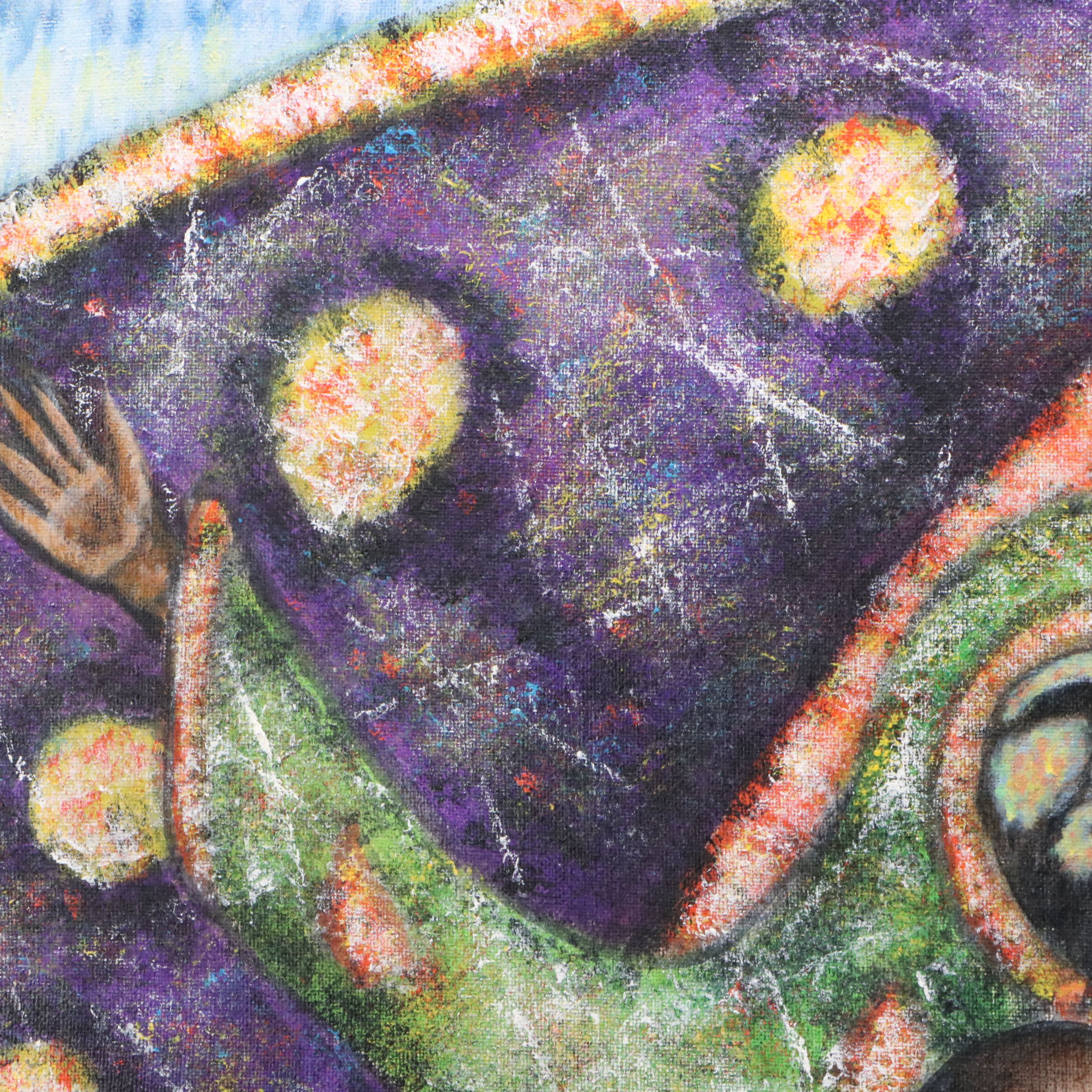 Tod Evans Acrylic Painting "Bound by Tradition," 1993