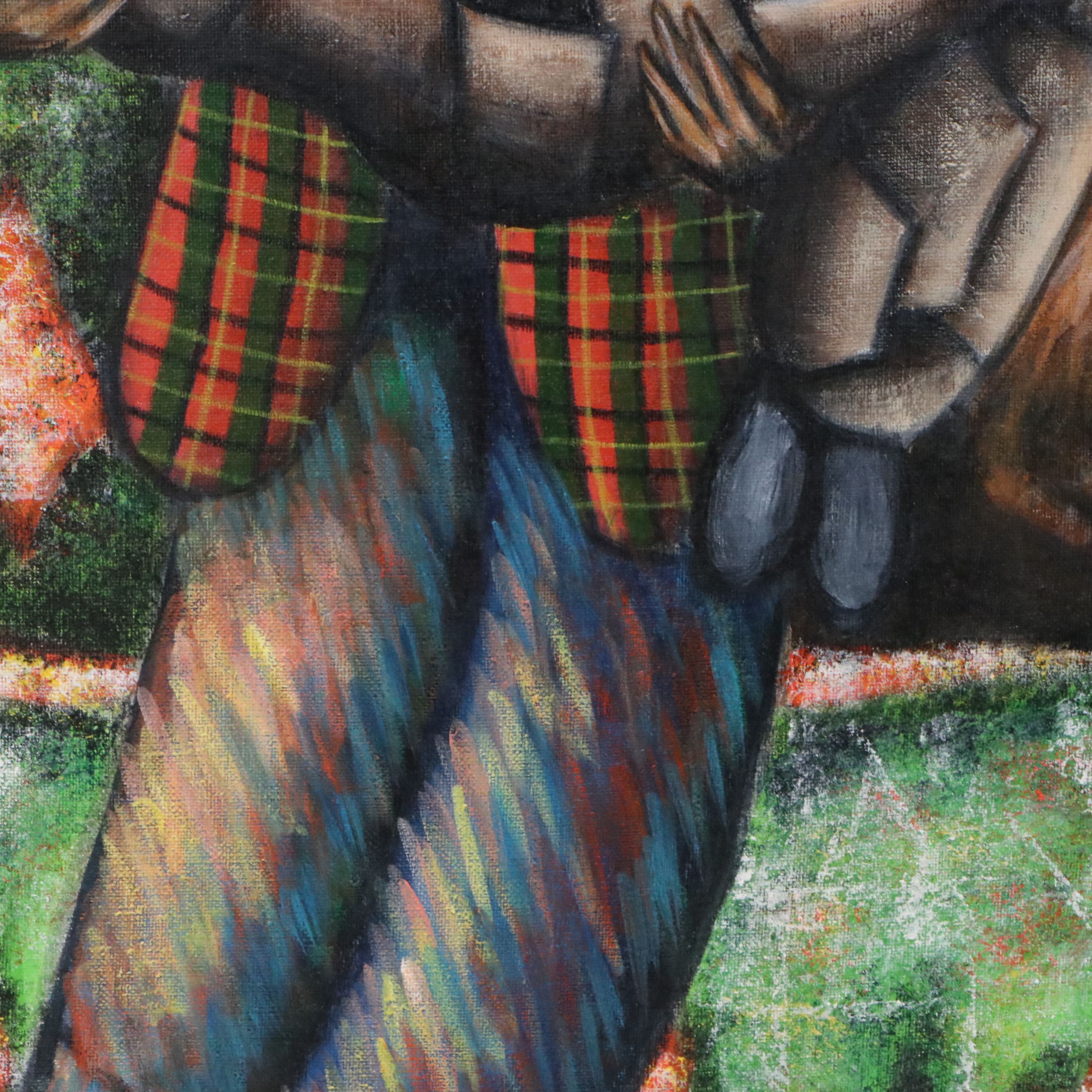 Tod Evans Acrylic Painting "Bound by Tradition," 1993