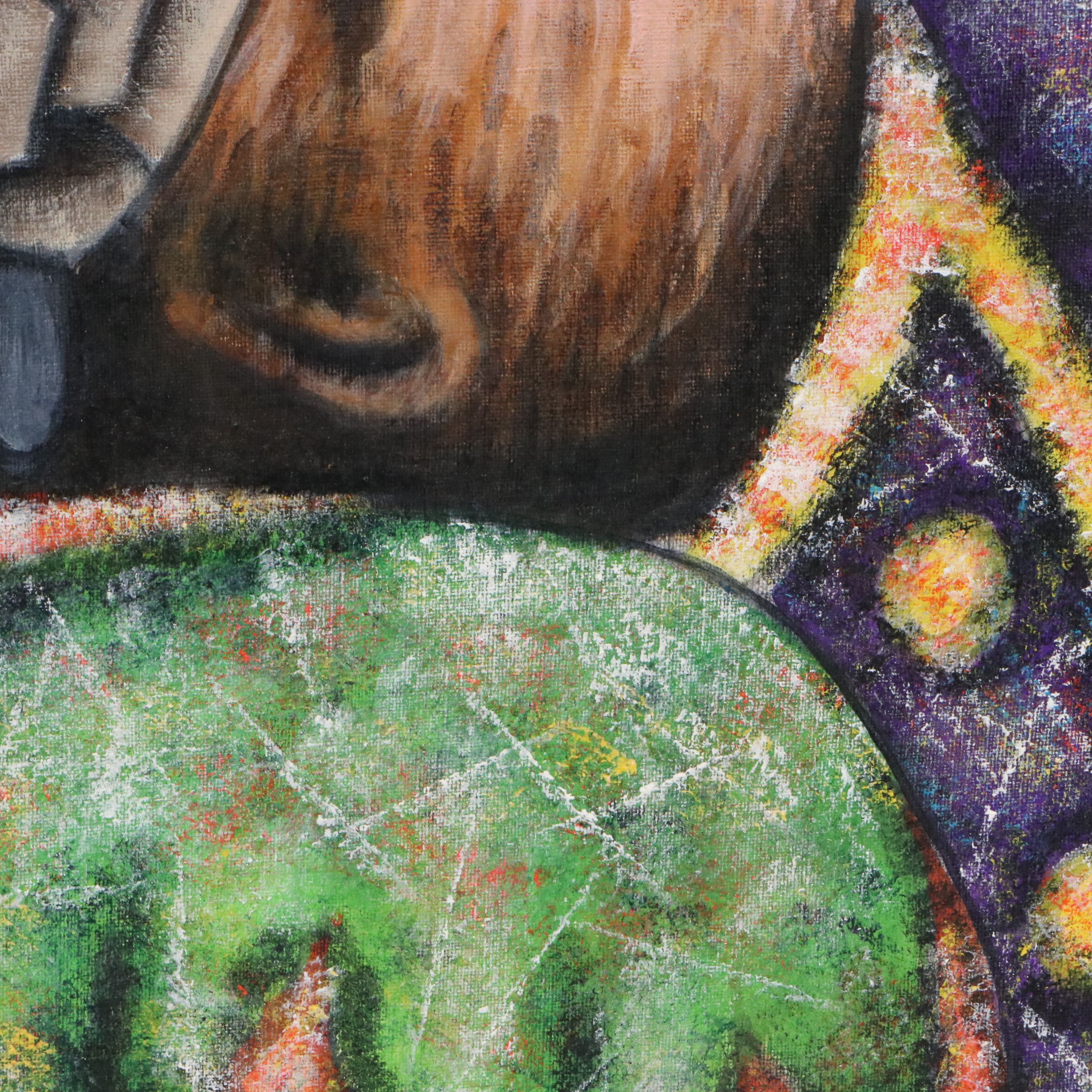 Tod Evans Acrylic Painting "Bound by Tradition," 1993