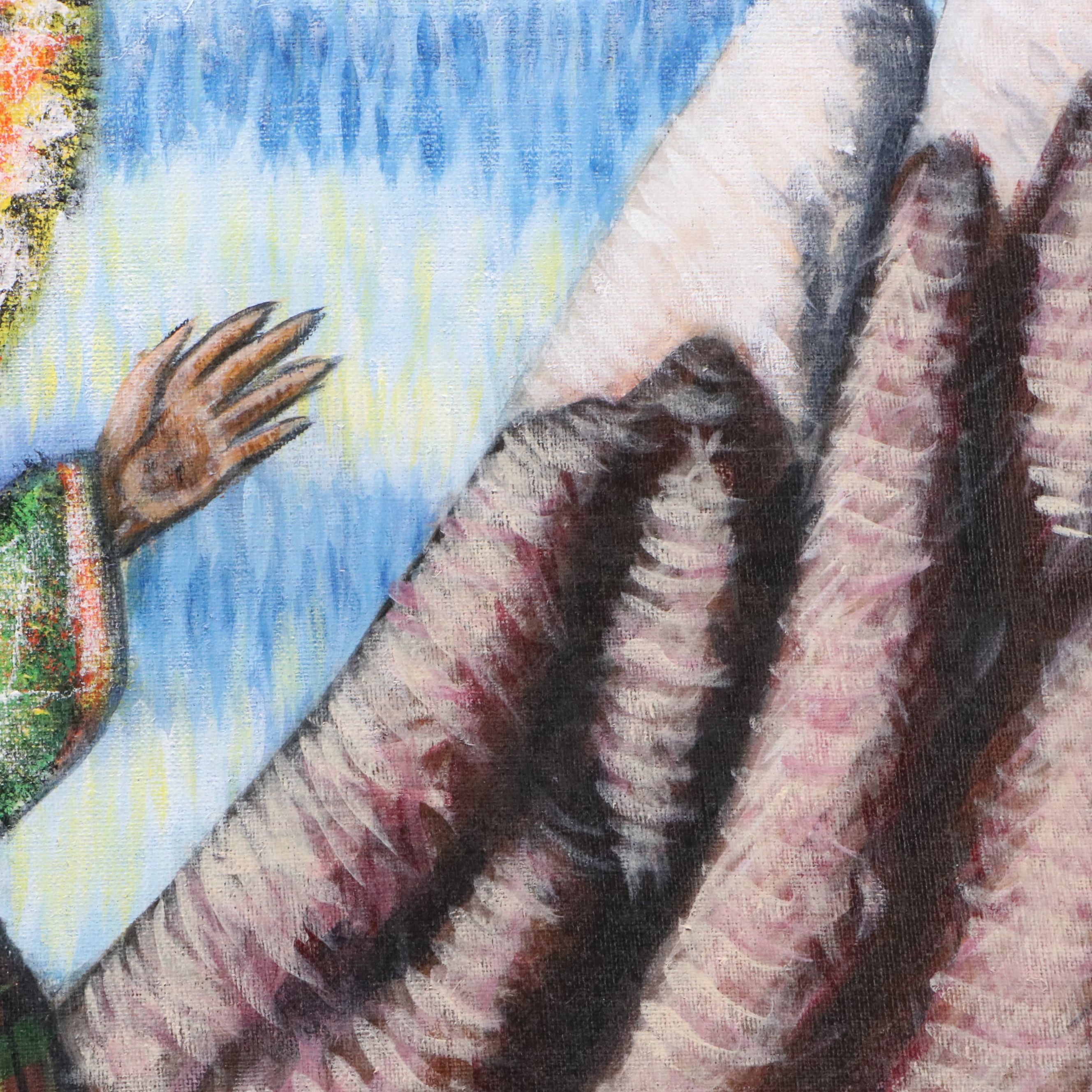 Tod Evans Acrylic Painting "Bound by Tradition," 1993