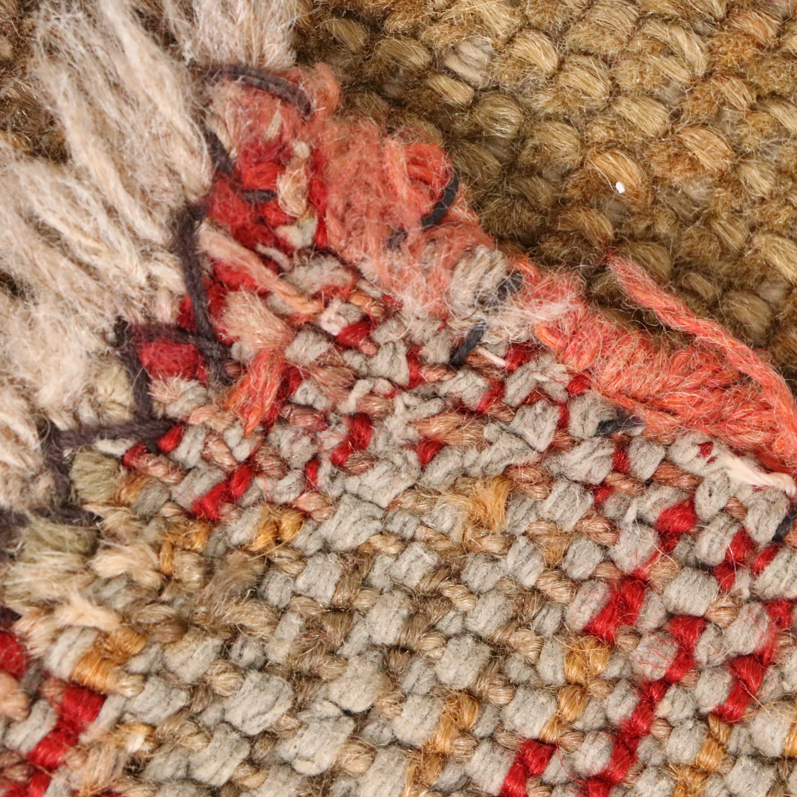 8'11 x 12'2 Hand-Knotted Turkish Oushak Room-Sized Rug