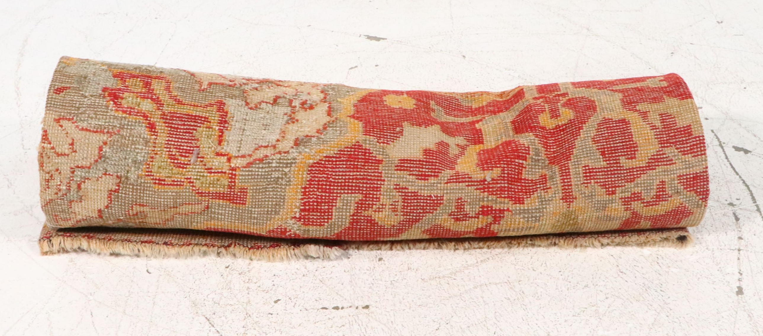 8'11 x 12'2 Hand-Knotted Turkish Oushak Room-Sized Rug